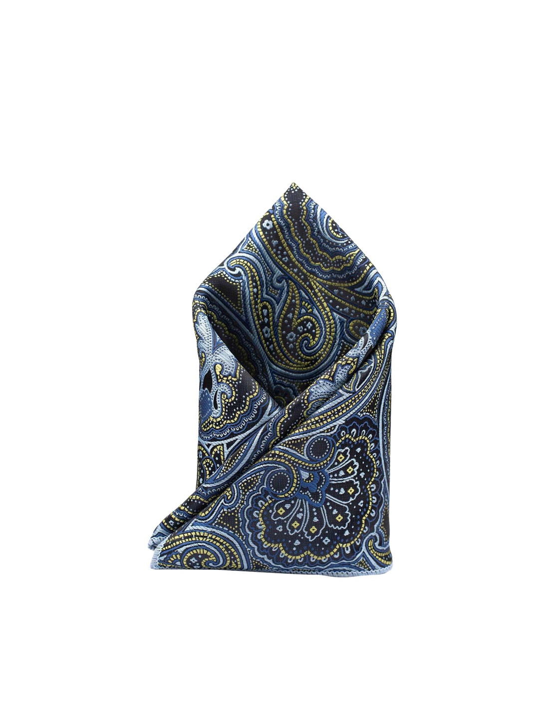 

The Tie Hub Men Green Paisley Printed Pocket Squares