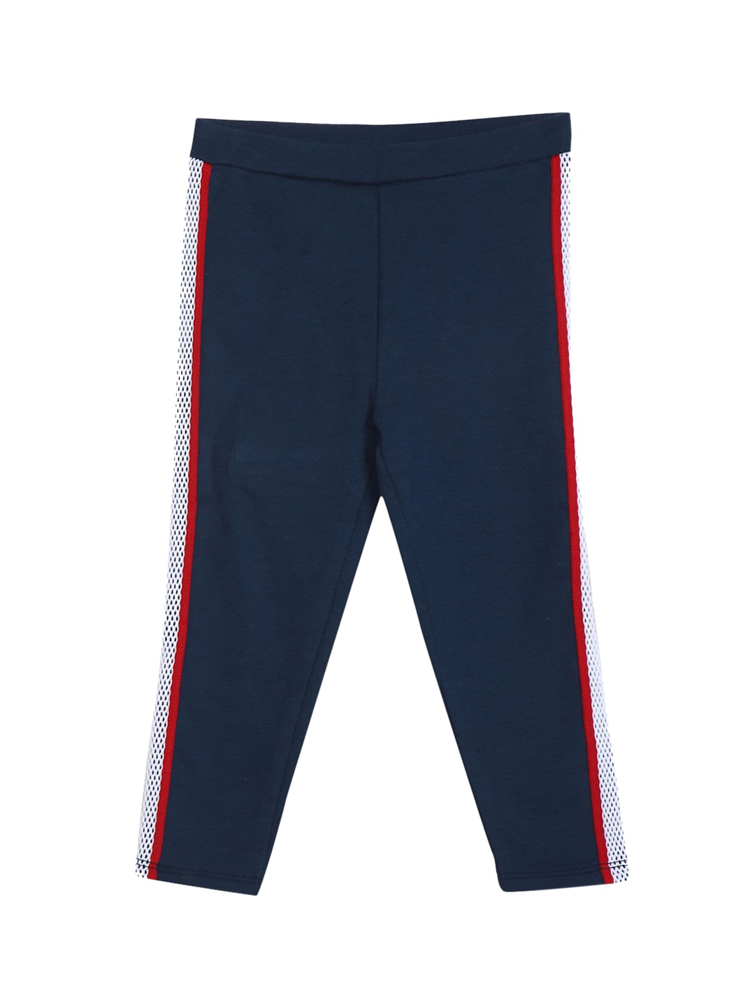 

U.S. Polo Assn. Girls Blue & Red Solid Cotton Leggings