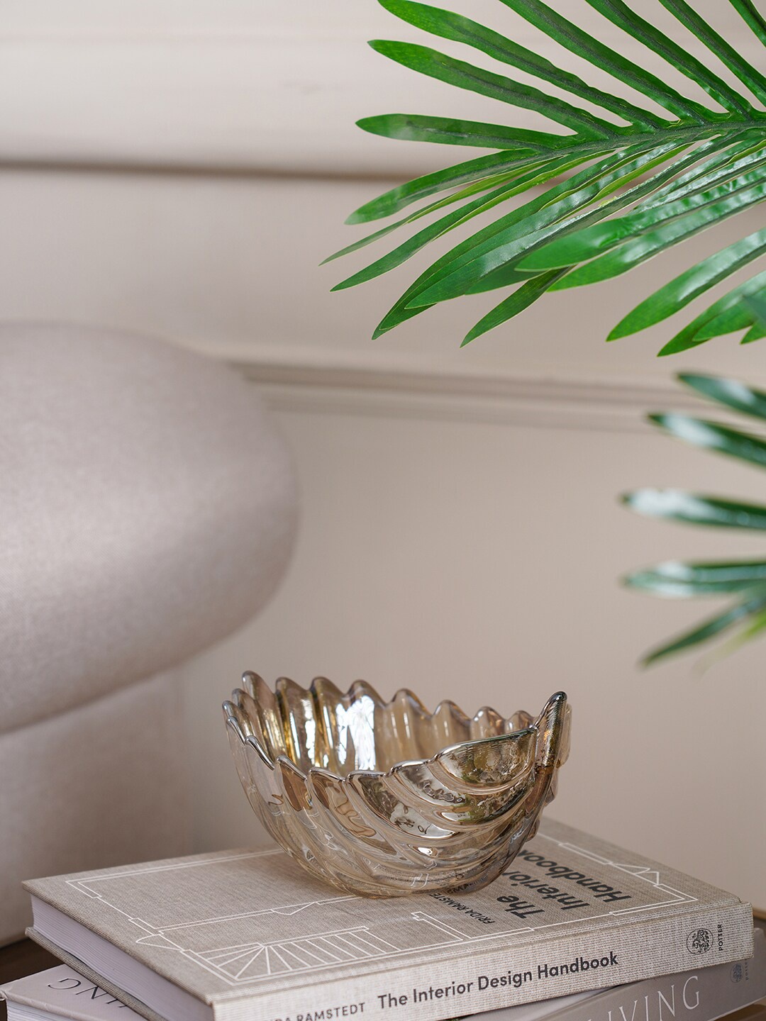 

Pure Home and Living Unisex Brown Glass Candy Bowl