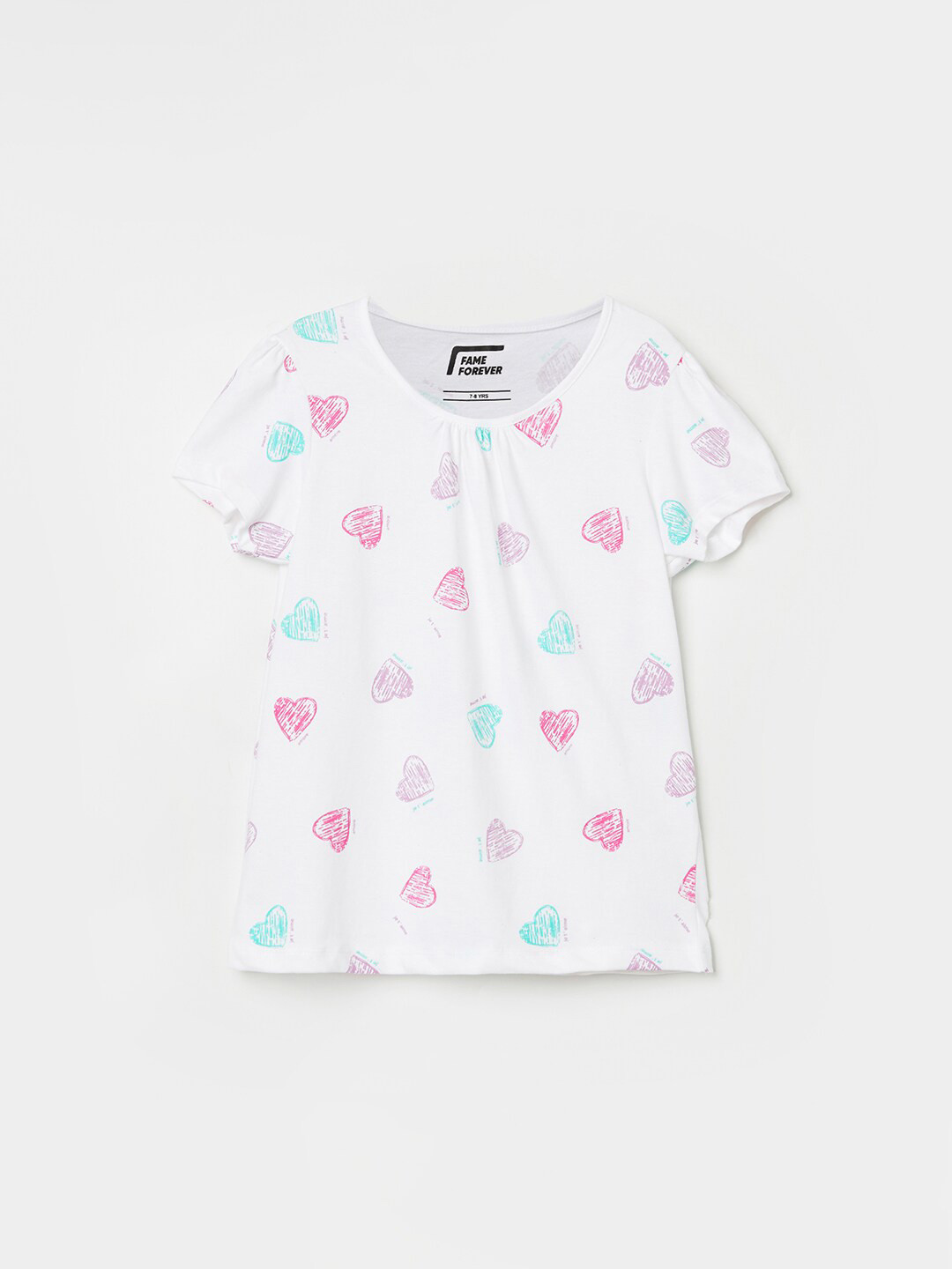 

Fame Forever by Lifestyle White Print Top