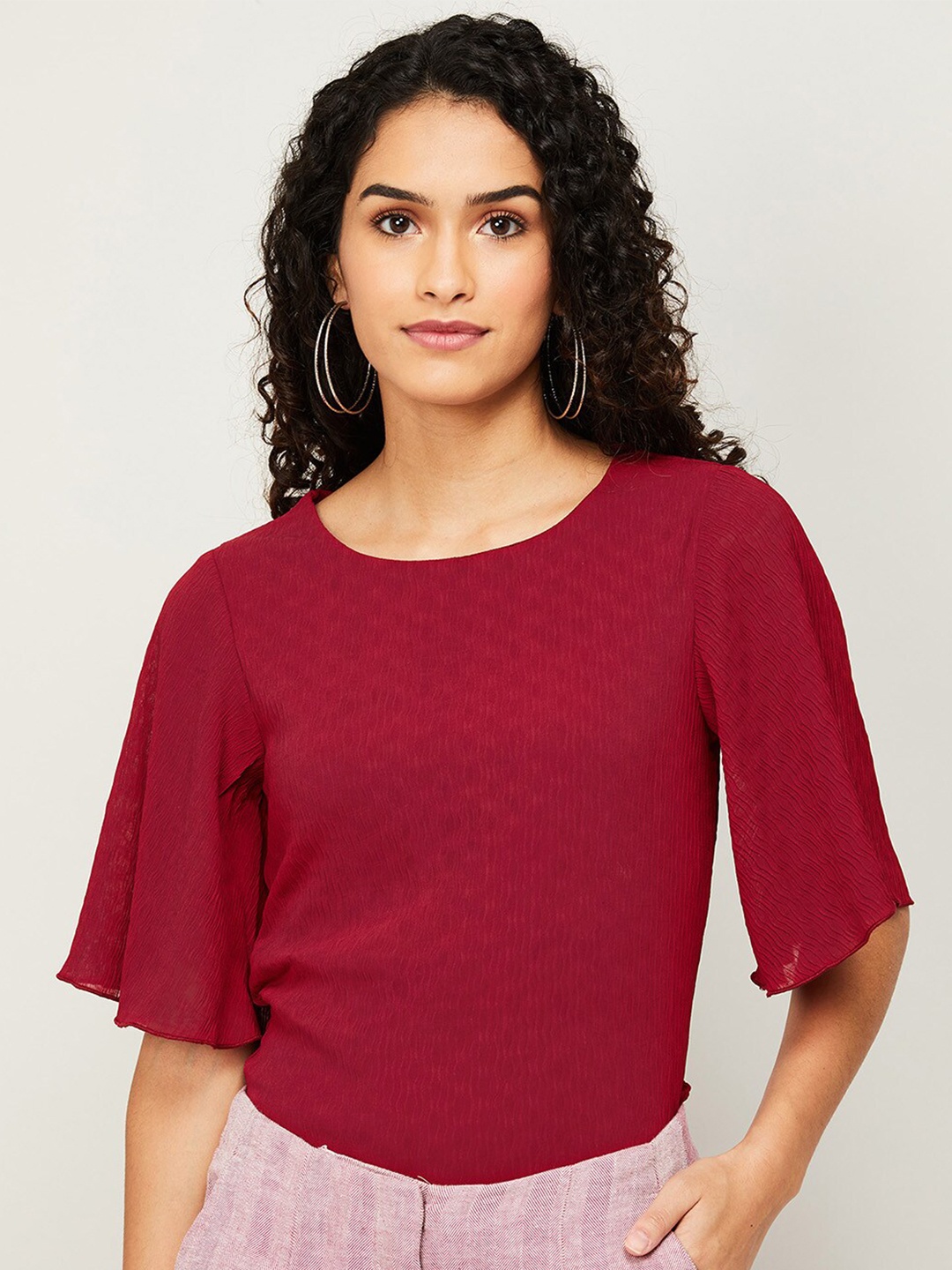 

CODE by Lifestyle Red Regular Top