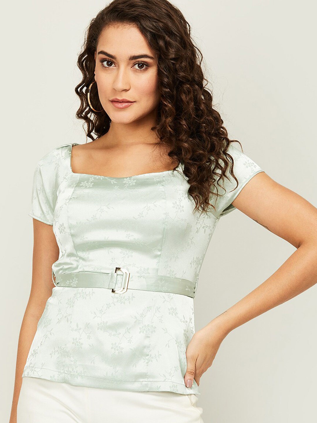 

CODE by Lifestyle Green Floral Top