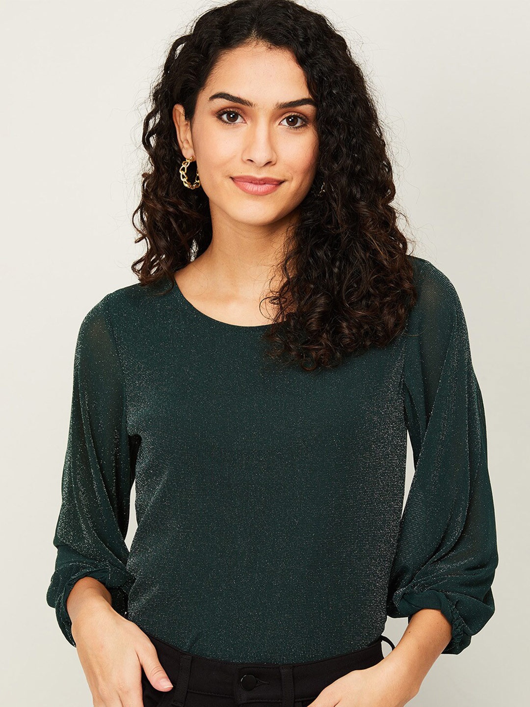 

CODE by Lifestyle Green Regular Top