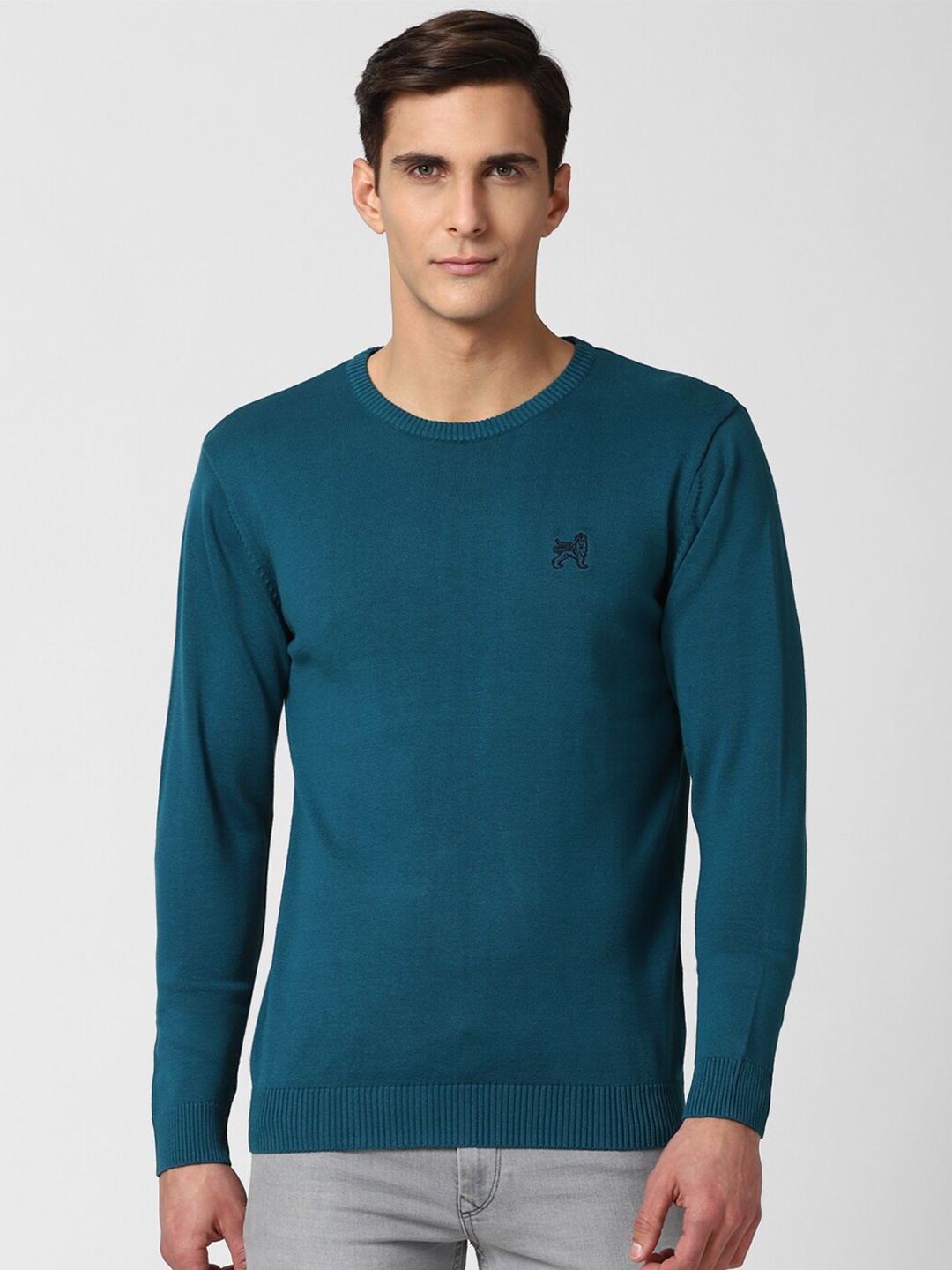 

Van Heusen Sport Men Blue Pullover with Embroidered Detail