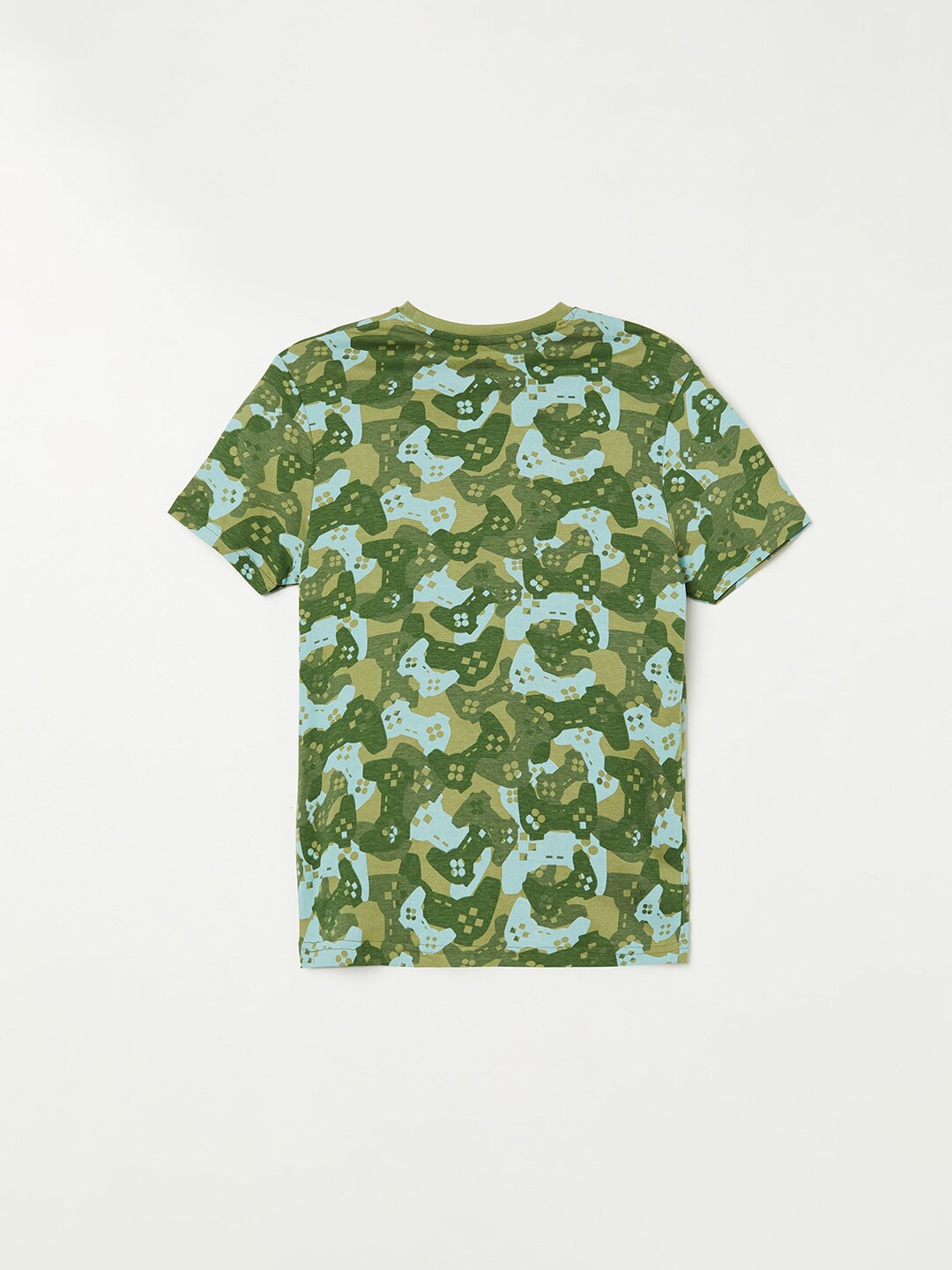 

Fame Forever by Lifestyle Boys Olive Green Printed Pure Cotton T-shirt