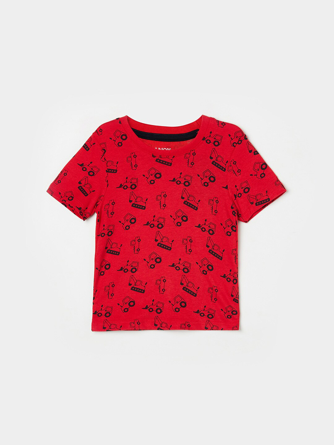 

Juniors by Lifestyle Boys Red Printed Pure Cotton T-shirt