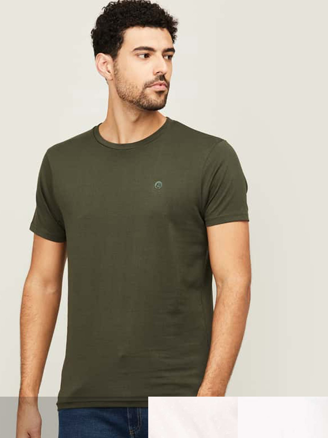 

Bossini Men Pack Of 3 Slim Fit Cotton T-shirt, White