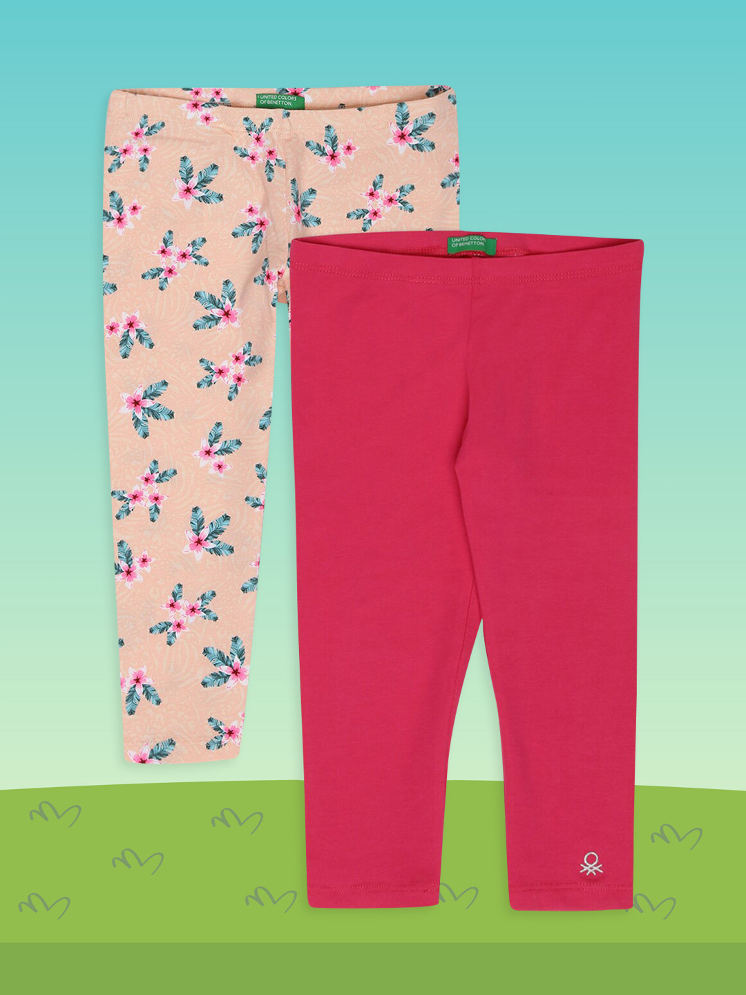 

United Colors of Benetton Girls Peach Capris
