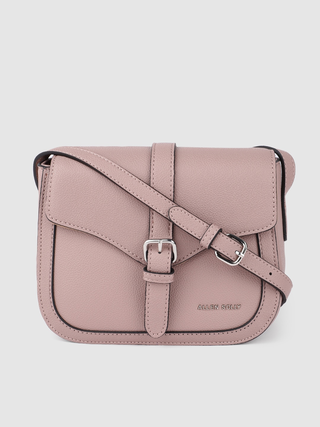 

Allen Solly Purple PU Structured Sling Bag