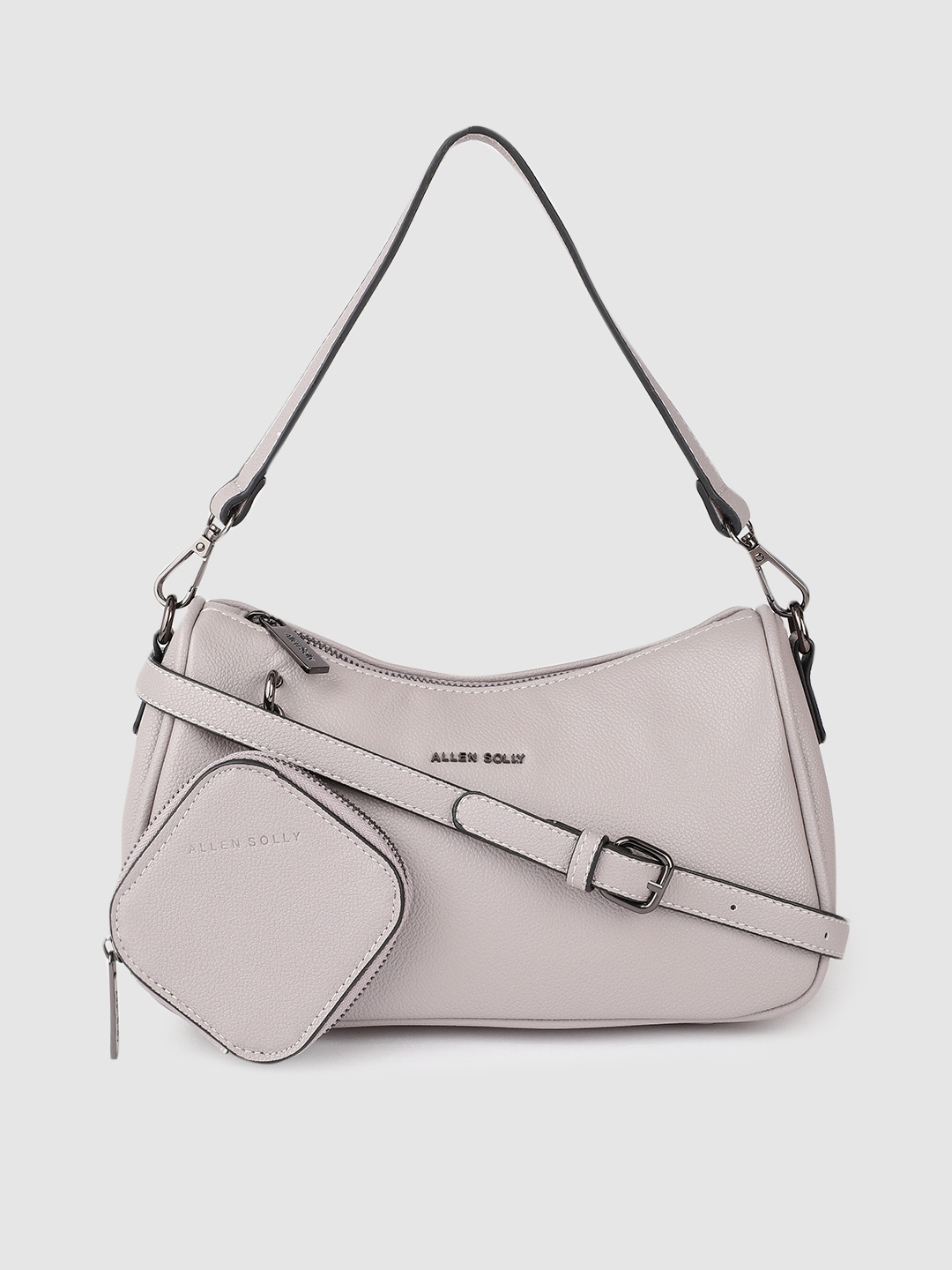

Allen Solly Purple Solid Structured Shoulder Bag