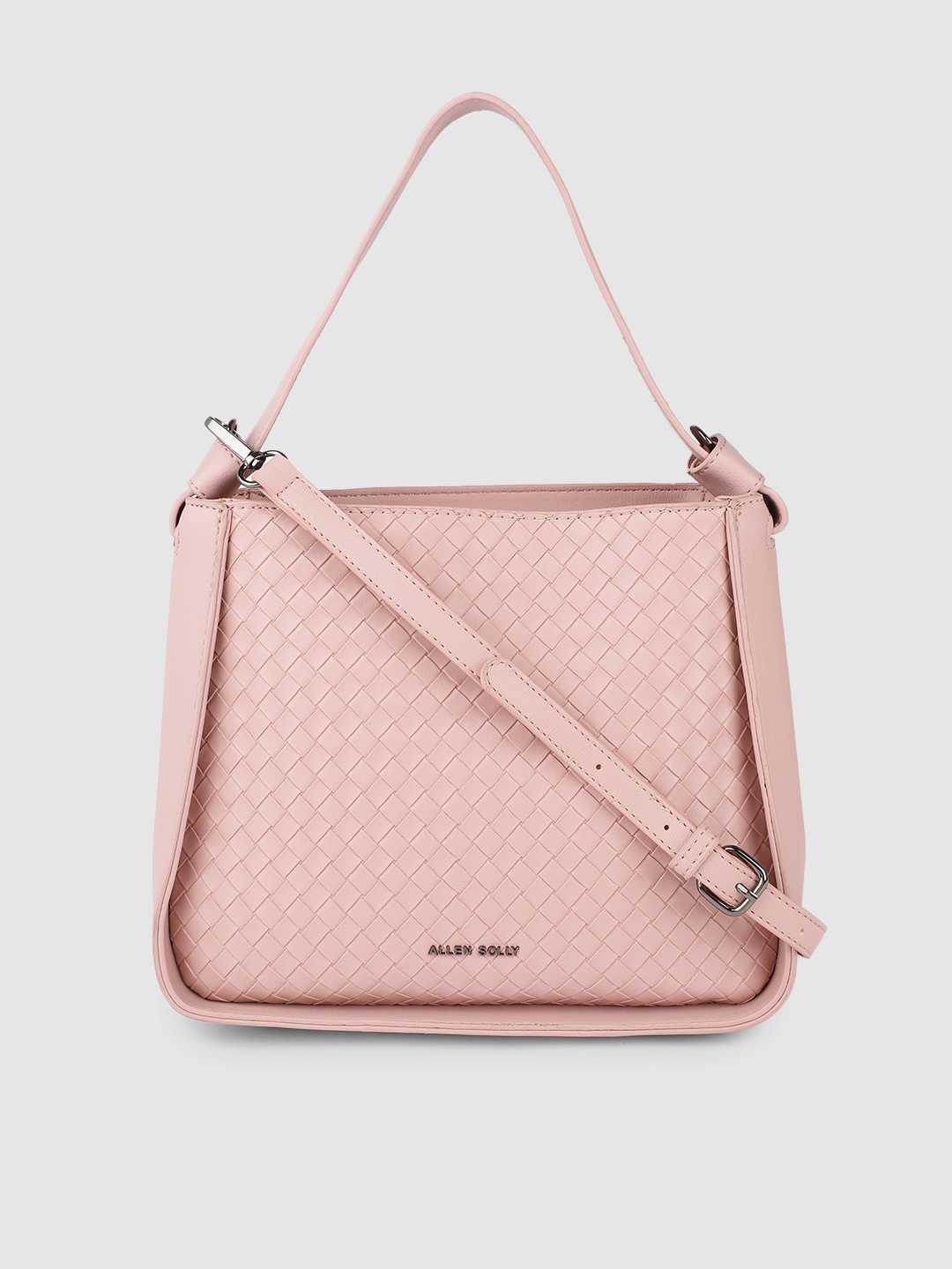 

Allen Solly Pink PU Structured Shoulder Bag