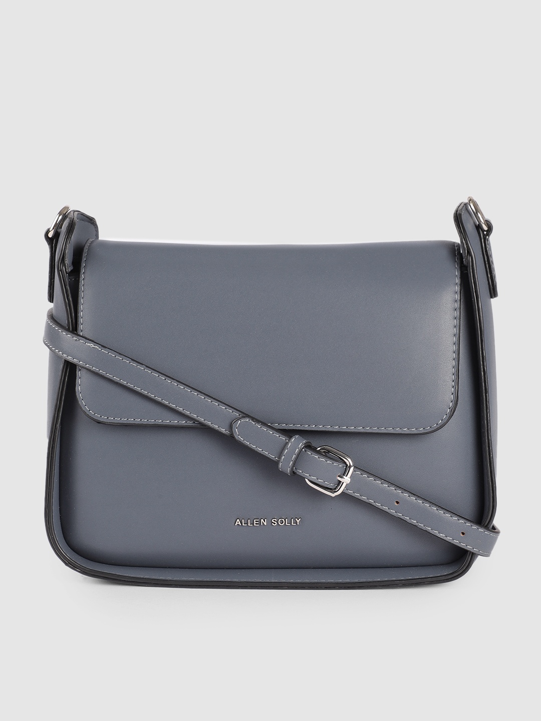 

Allen Solly Blue Solid PU Regular Structured Sling Bag