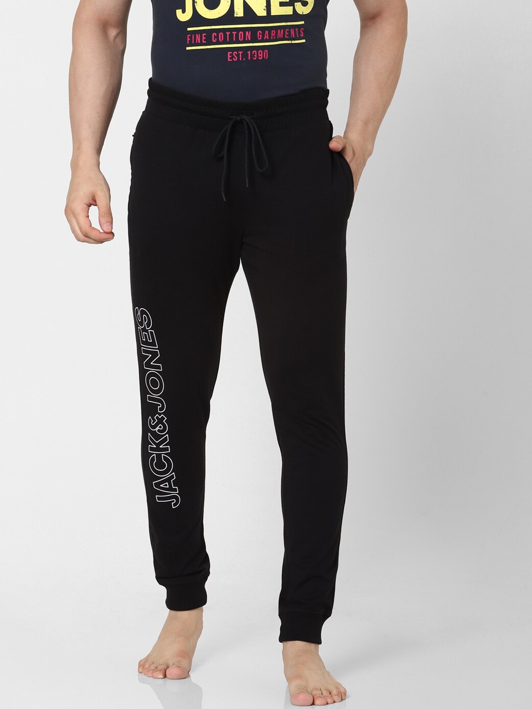 

Jack & Jones Men Blue Solid Joggers