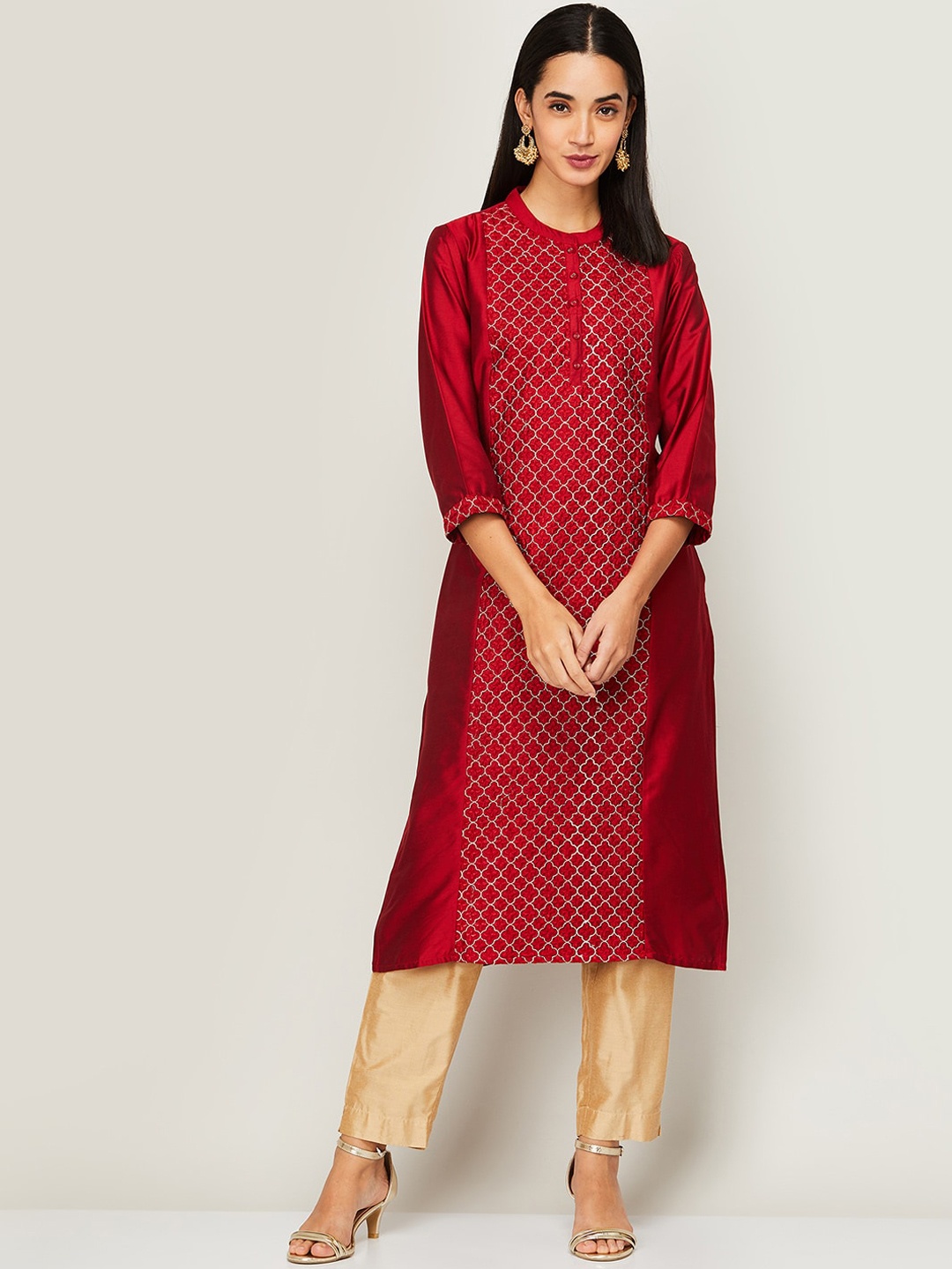 

Melange by Lifestyle Women Brown Kurta