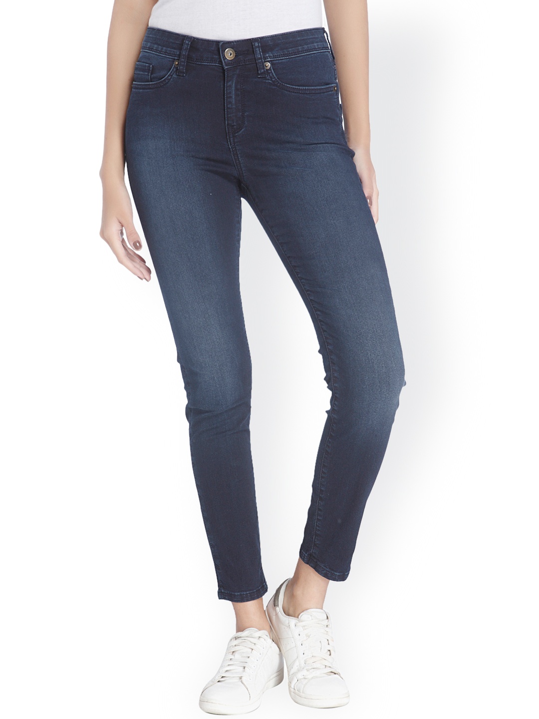 

Vero Moda Women Navy Slim Fit Stretchable Jeans, Navy blue