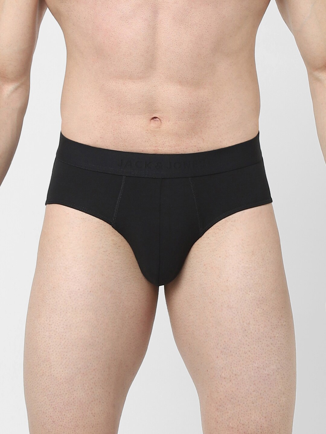 

Jack & Jones Mid-Rise Breathable Basic Briefs 1431563001, Black