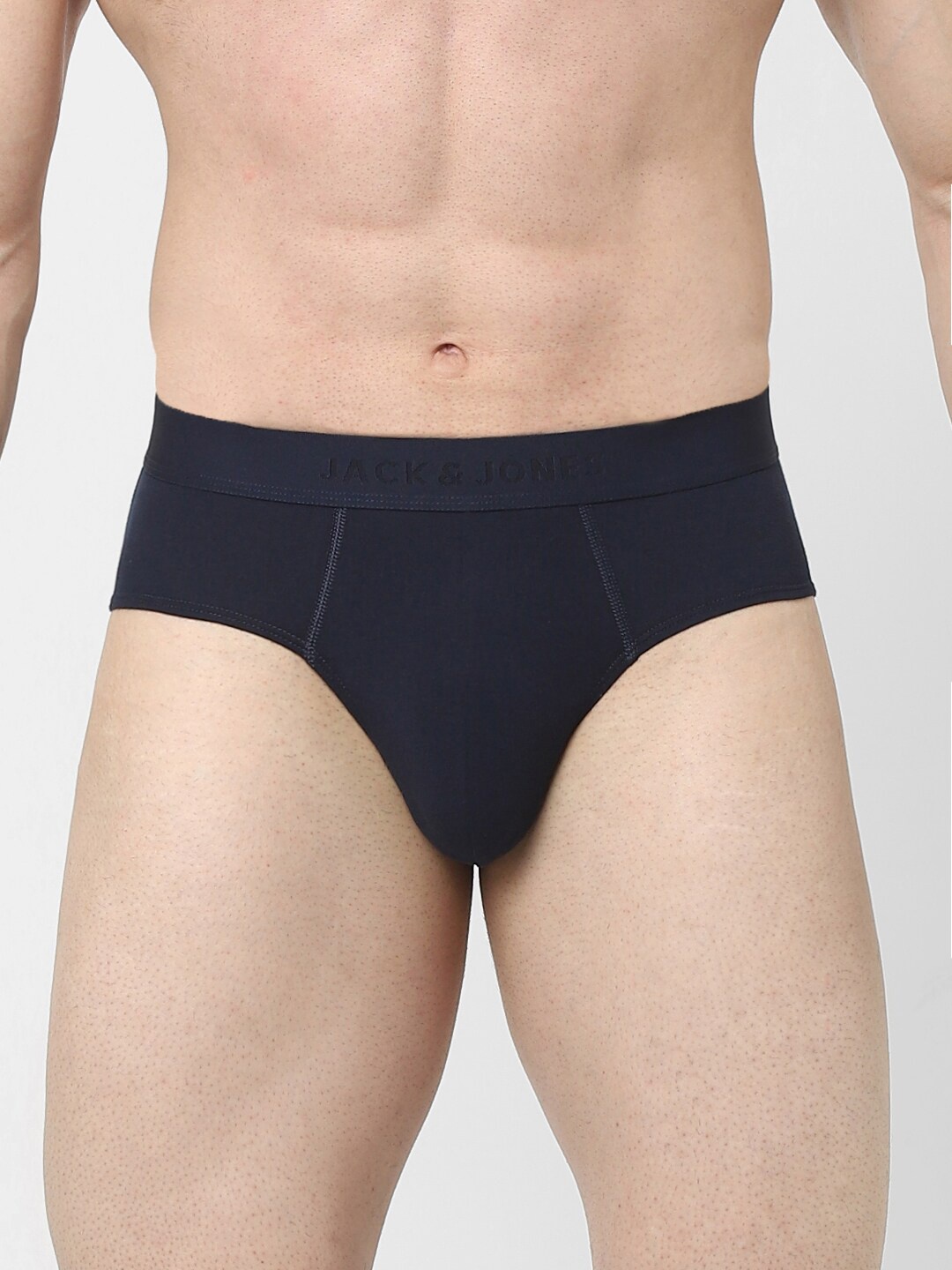 

Jack & Jones Mid-Rise Breathable Basic Briefs 1431564006, Navy blue