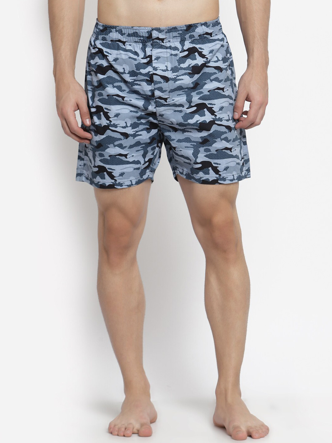 

TNG Men Grey Printed Pure Cotton Boxers