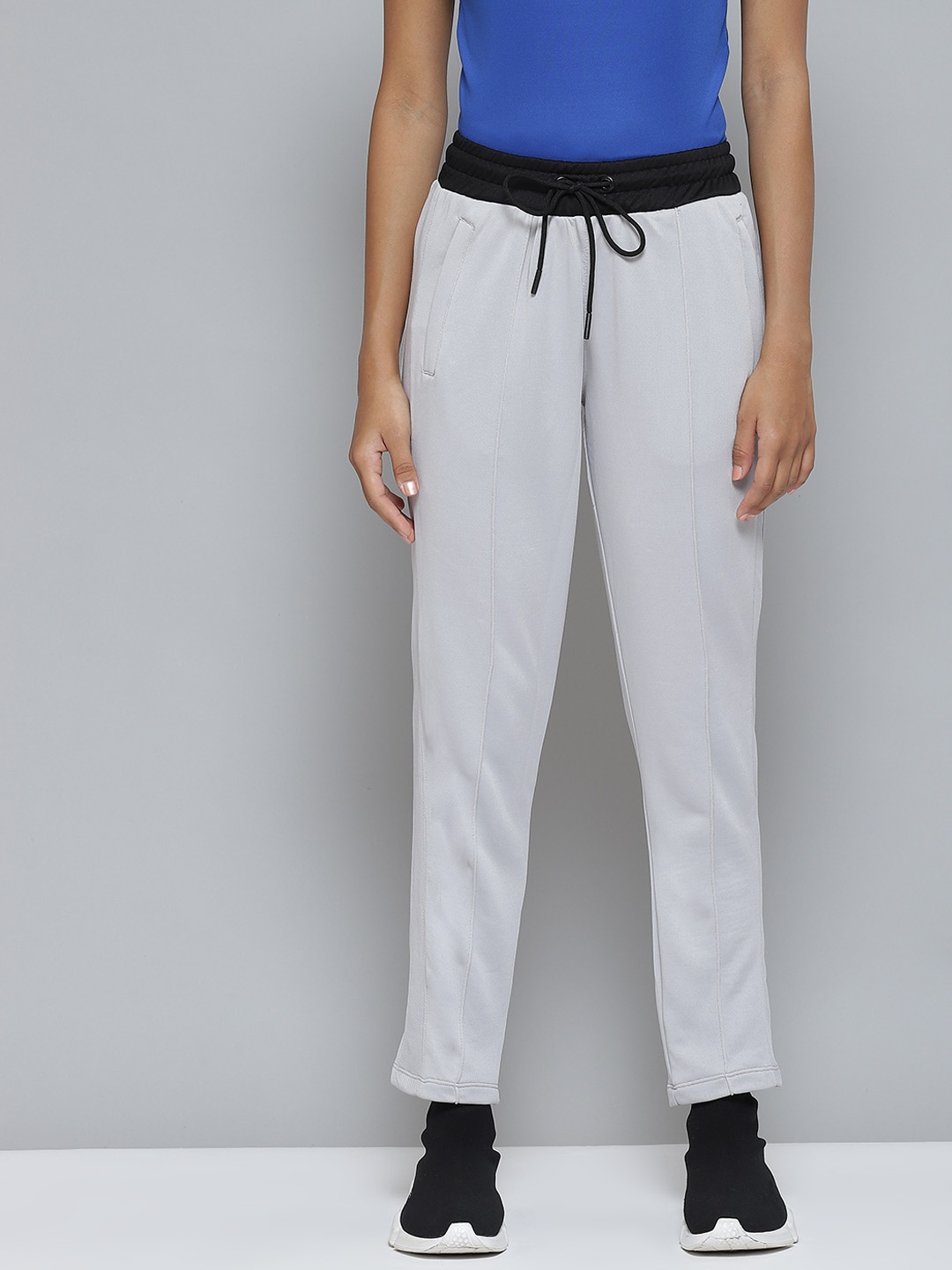 Alcis Women Grey Melange Track Pants