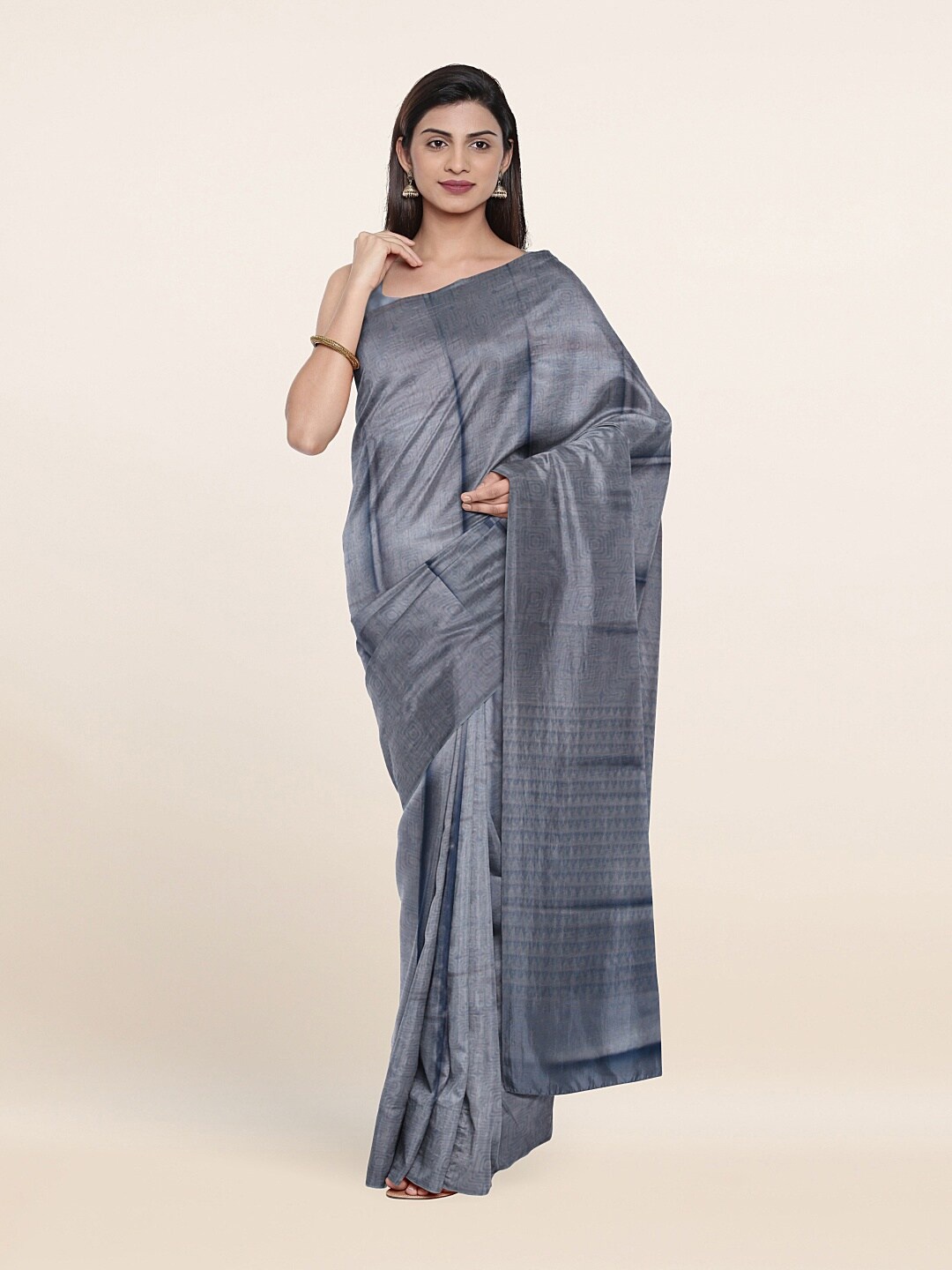 

Pothys Blue Art Silk Saree