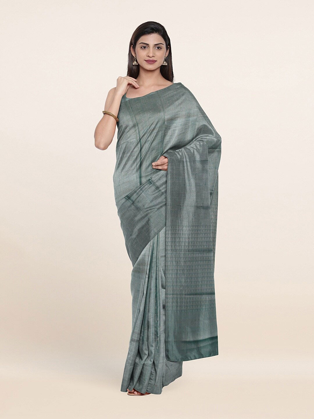 

Pothys Green Woven Design Art Silk Saree