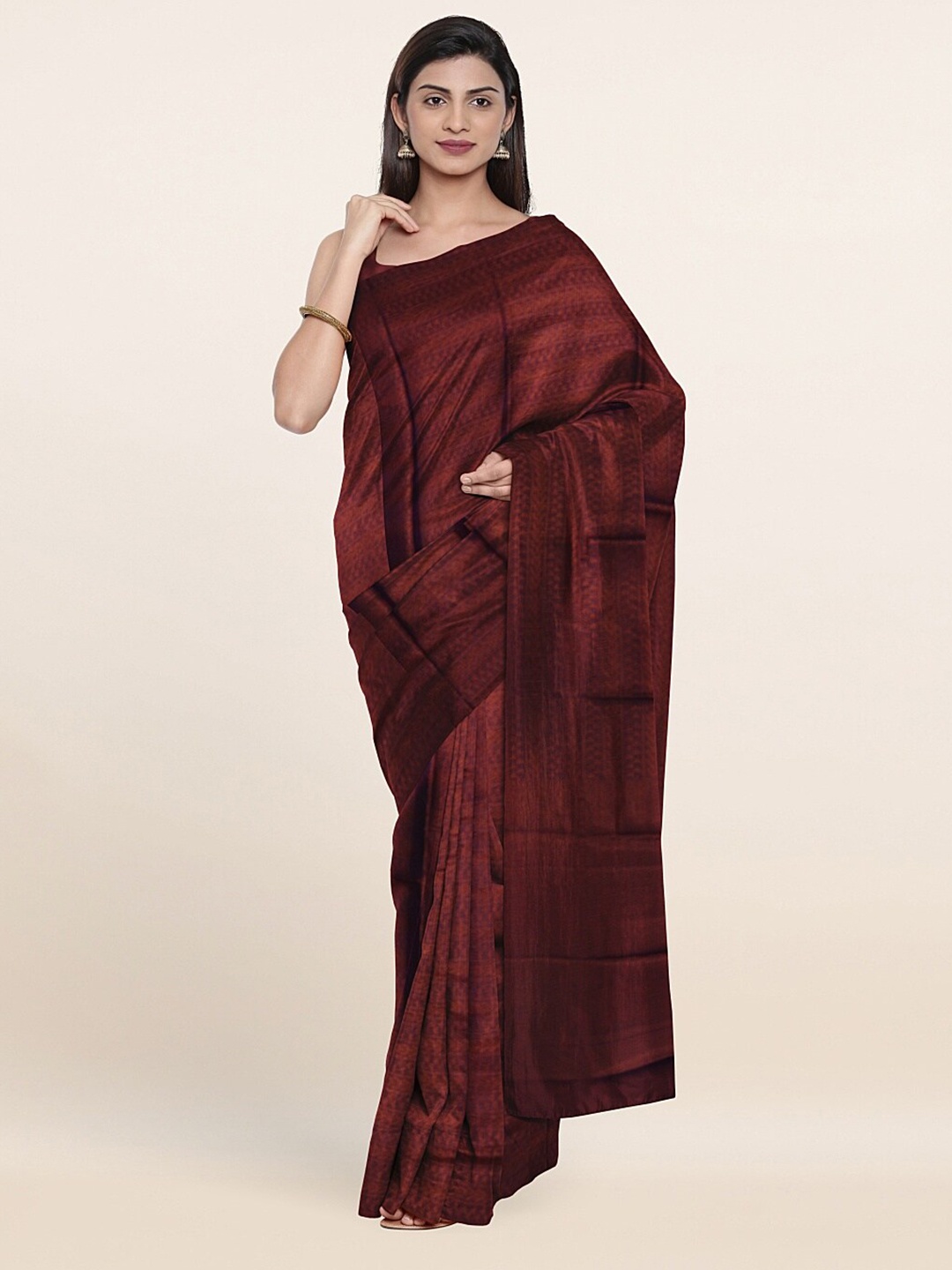 

Pothys Purple Woven Design Art Silk Saree