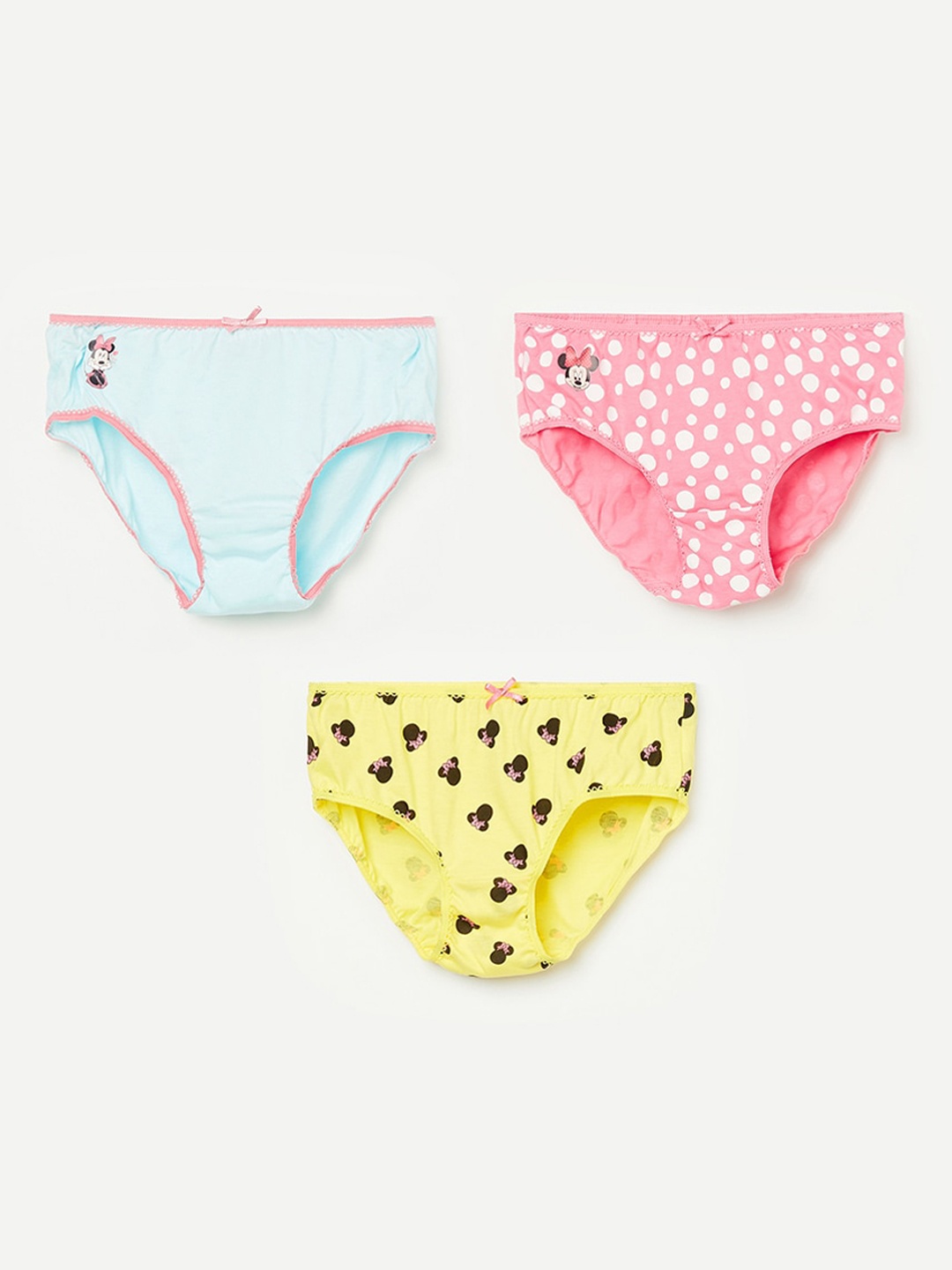 

Fame Forever by Lifestyle Girls Multi Coloured Pack Of 3 Minnie Mouse Printed Briefs