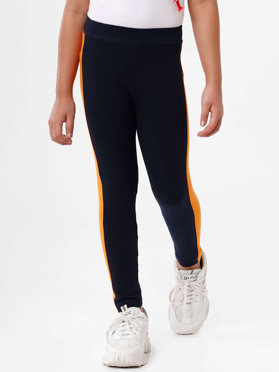 

De Moza Girls Navy Blue Solid Tights