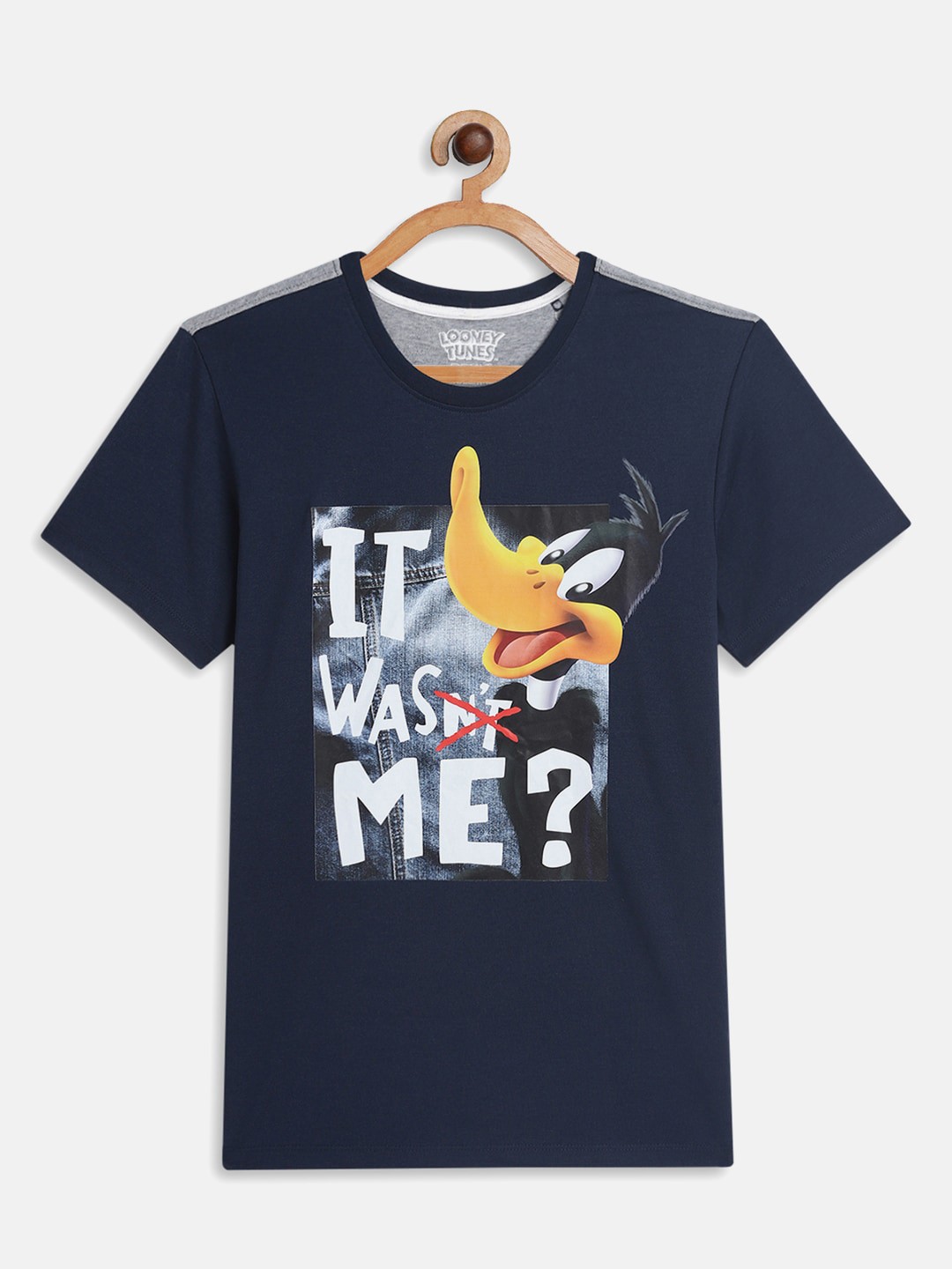 

Octave Boys Blue & Multicoloured Looney Tunes Printed Applique T-shirt