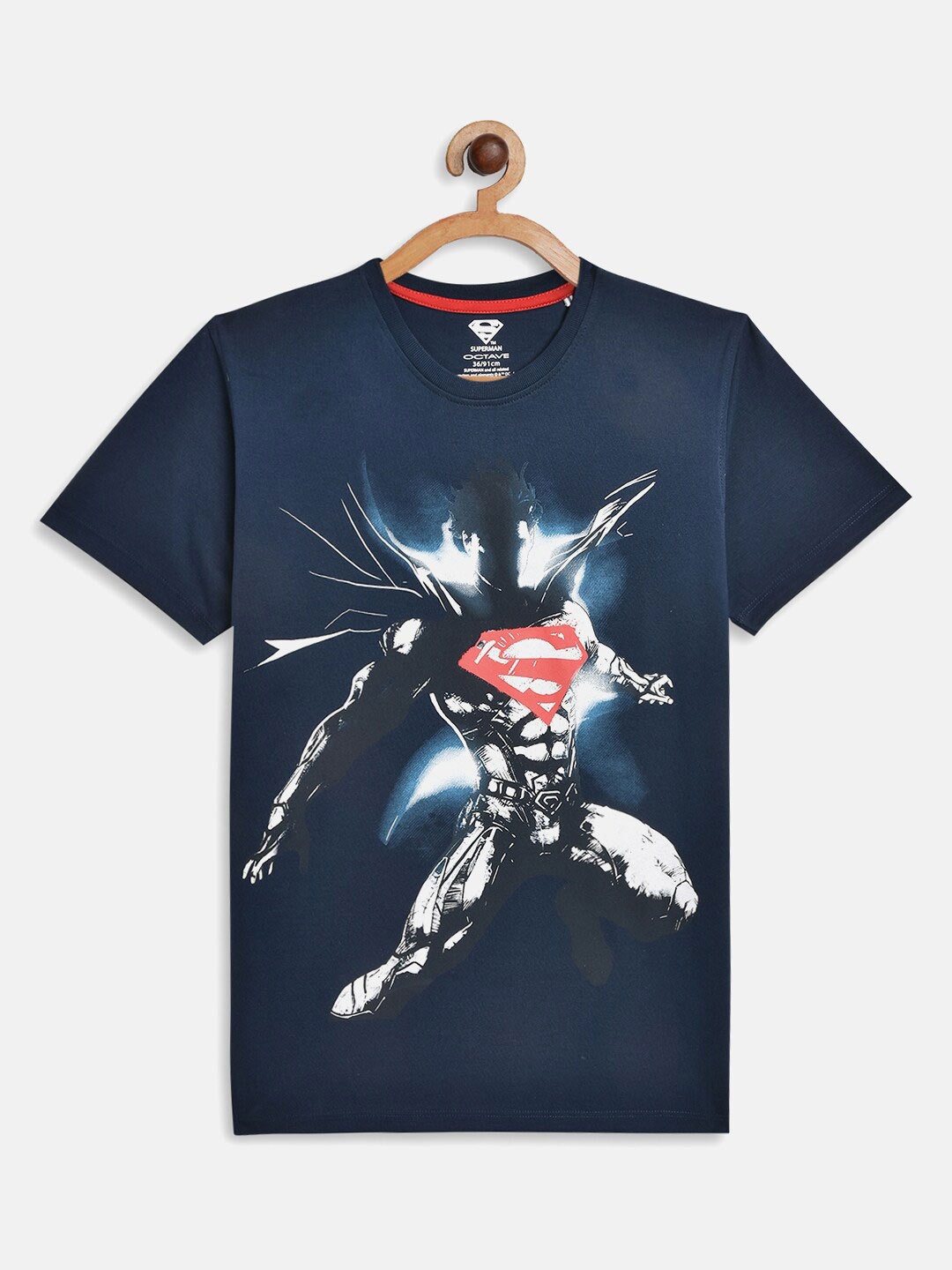 

Octave Boys Blue Superman Printed T-shirt