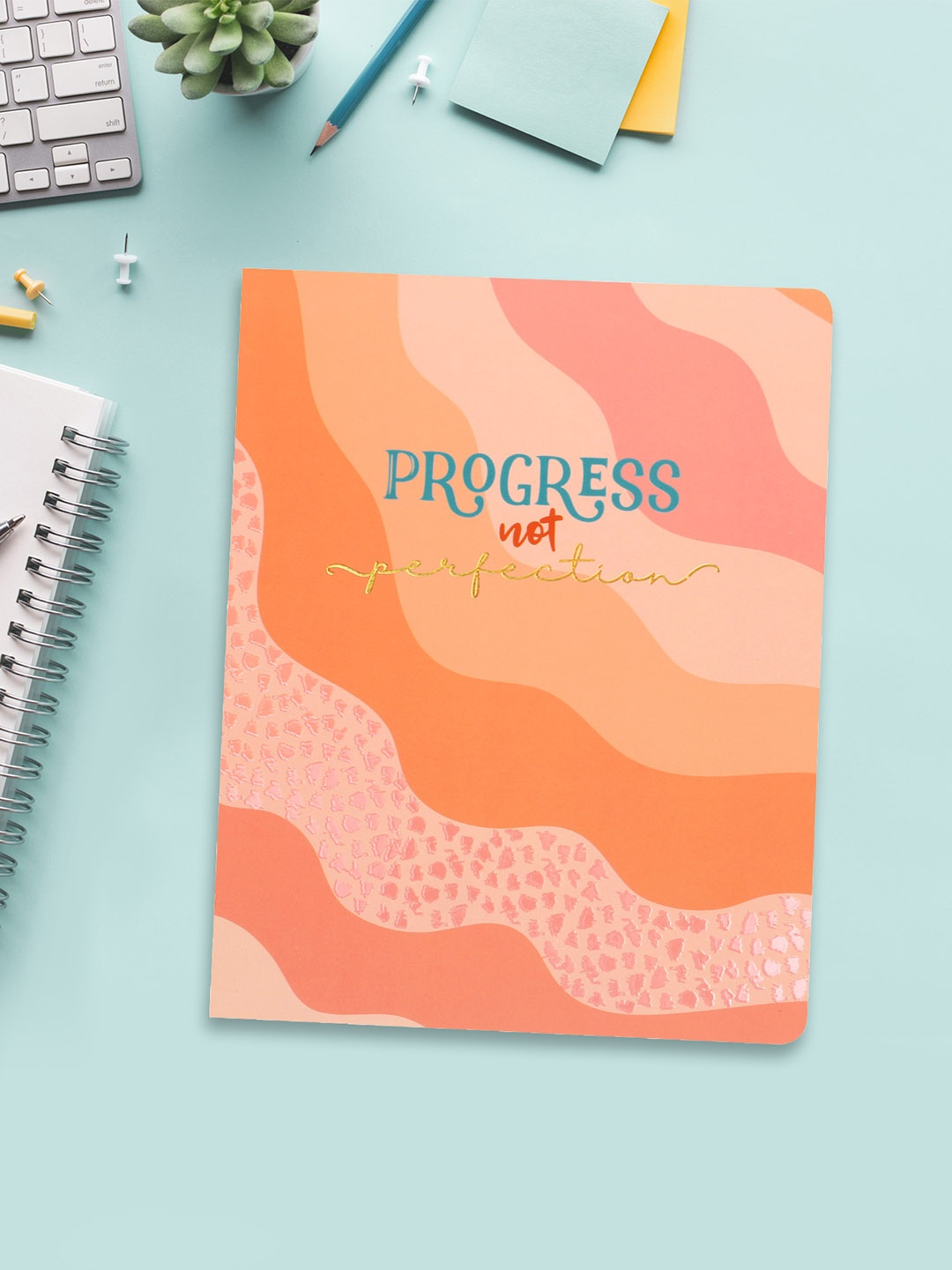 

Doodle Peach & Orange Patterned Study Planner, Multi