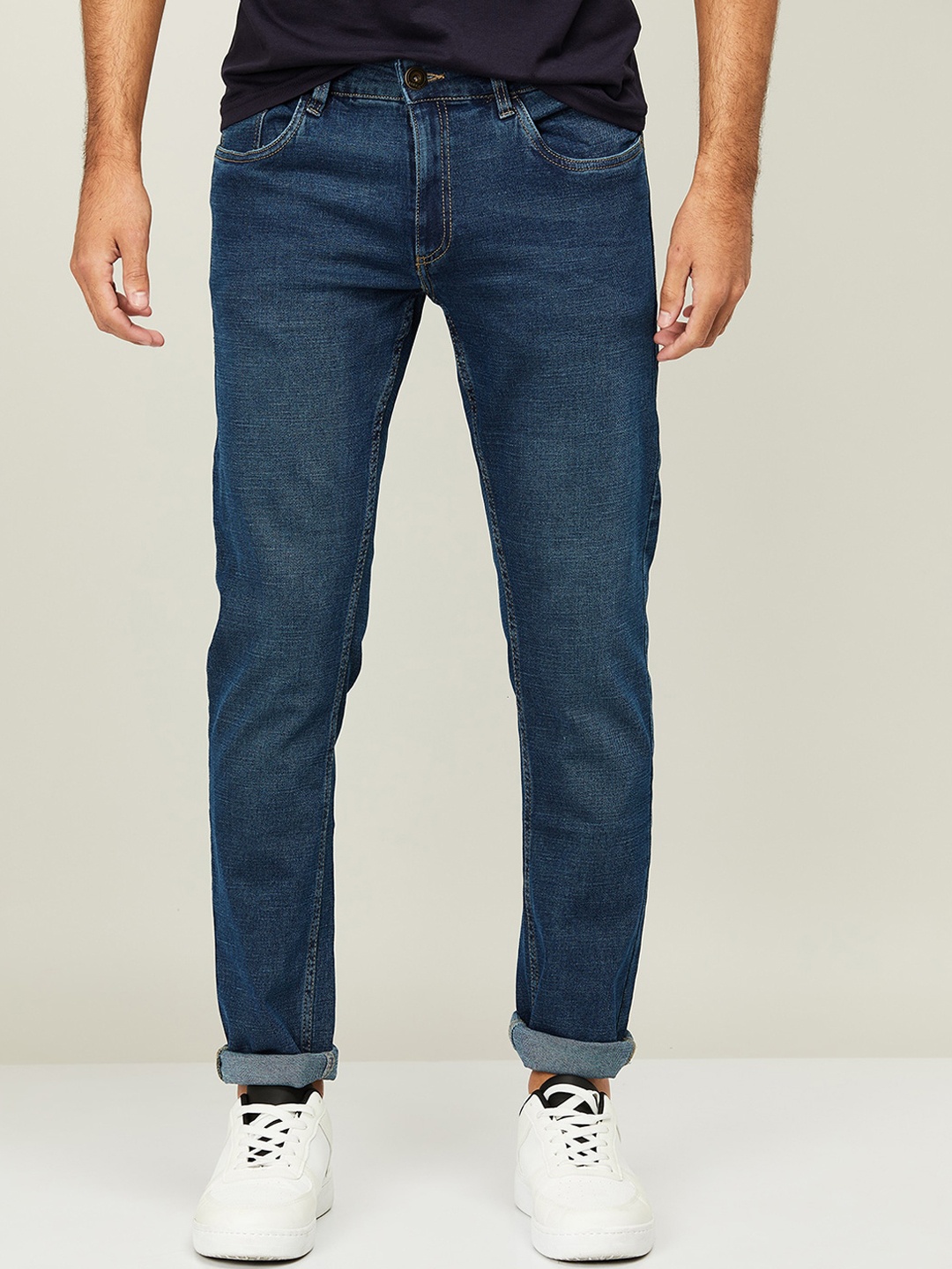 

Forca by Lifestyle Men Blue Slim Fit Cotton Jeans