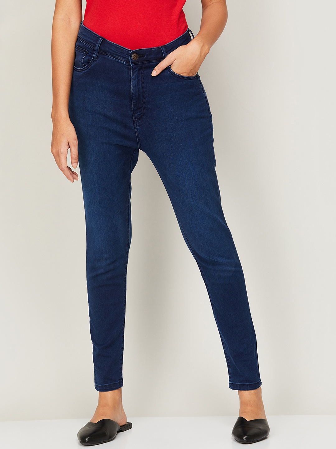 

Fame Forever by Lifestyle Women Blue Skinny Fit Cotton Jeans