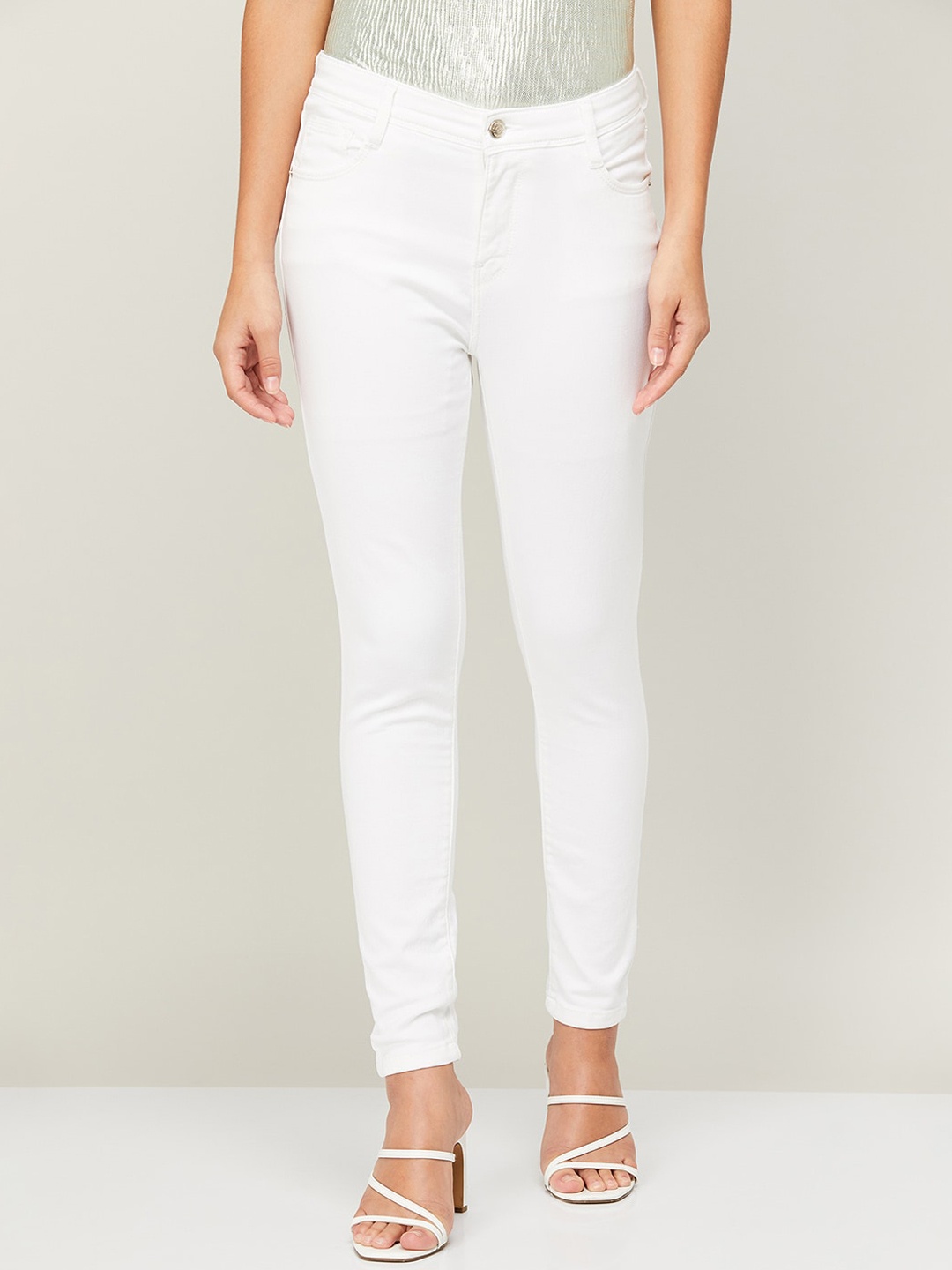 

Fame Forever by Lifestyle Women White Skinny Fit Jeans