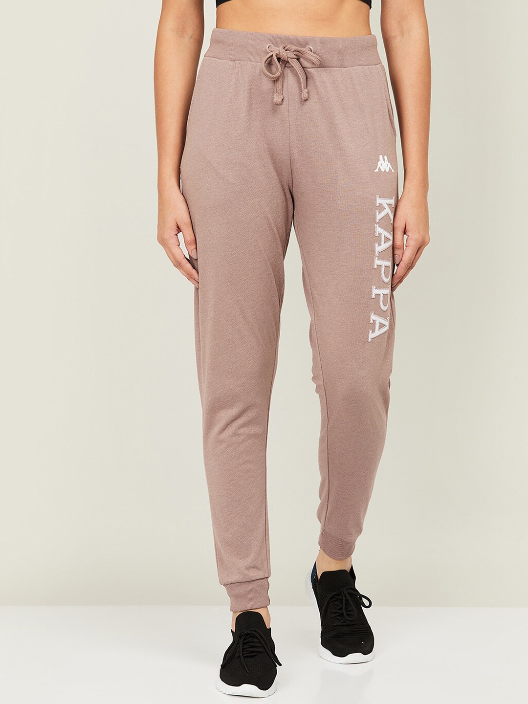 

Kappa Women Pink Solid Cotton Joggers