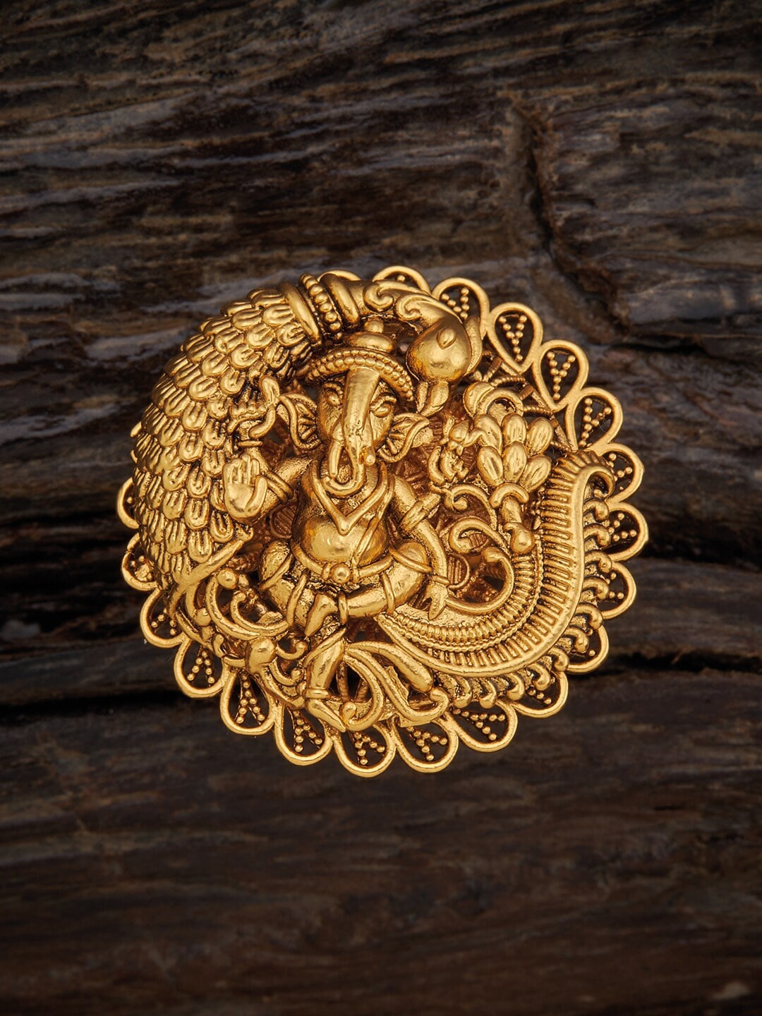

Kushal's Fashion Jewellery Gold-Plated Finger Ring