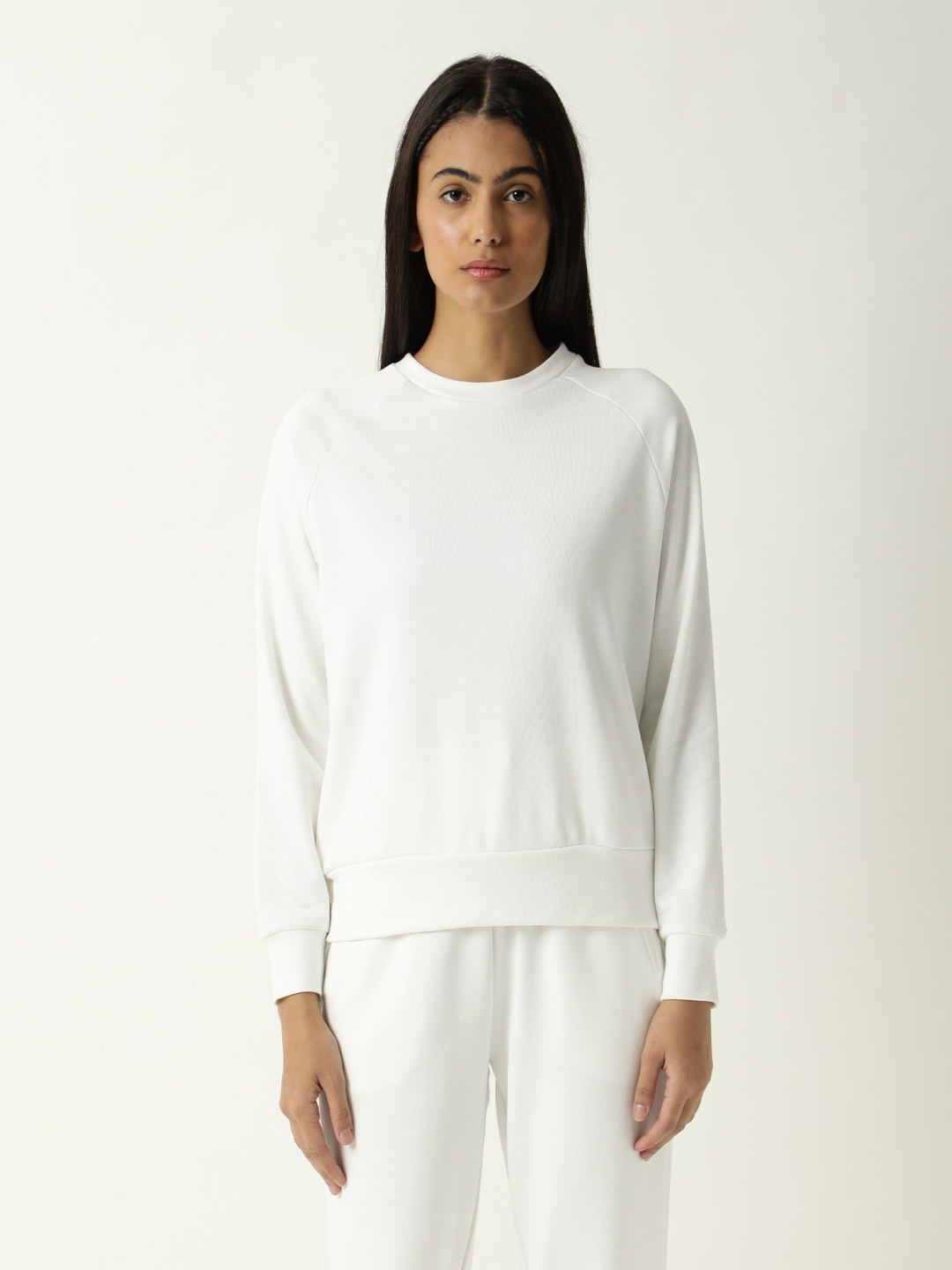 

ARTICALE Women Off White Sweatshirt