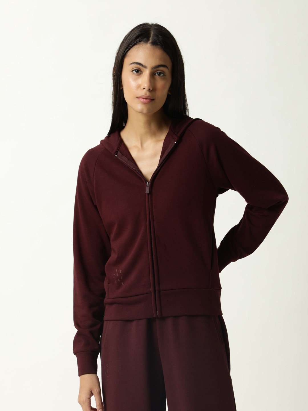 

ARTICALE Maroon Hooded Sweatshirt