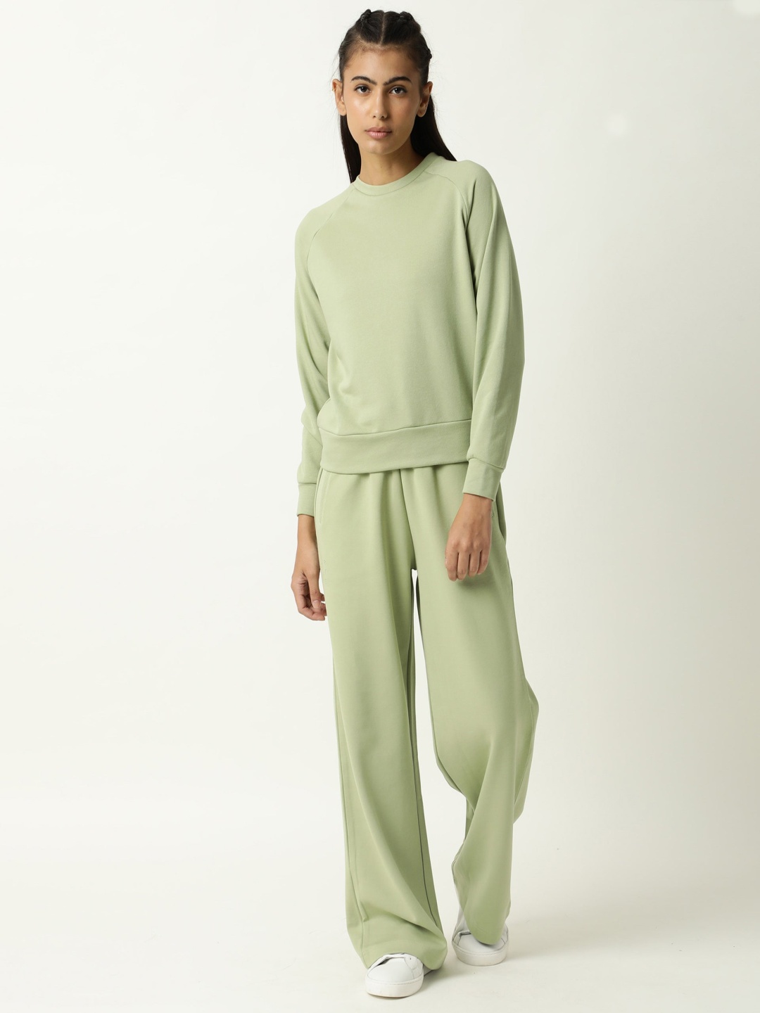 

ARTICALE Women Green Cotton Track Pants