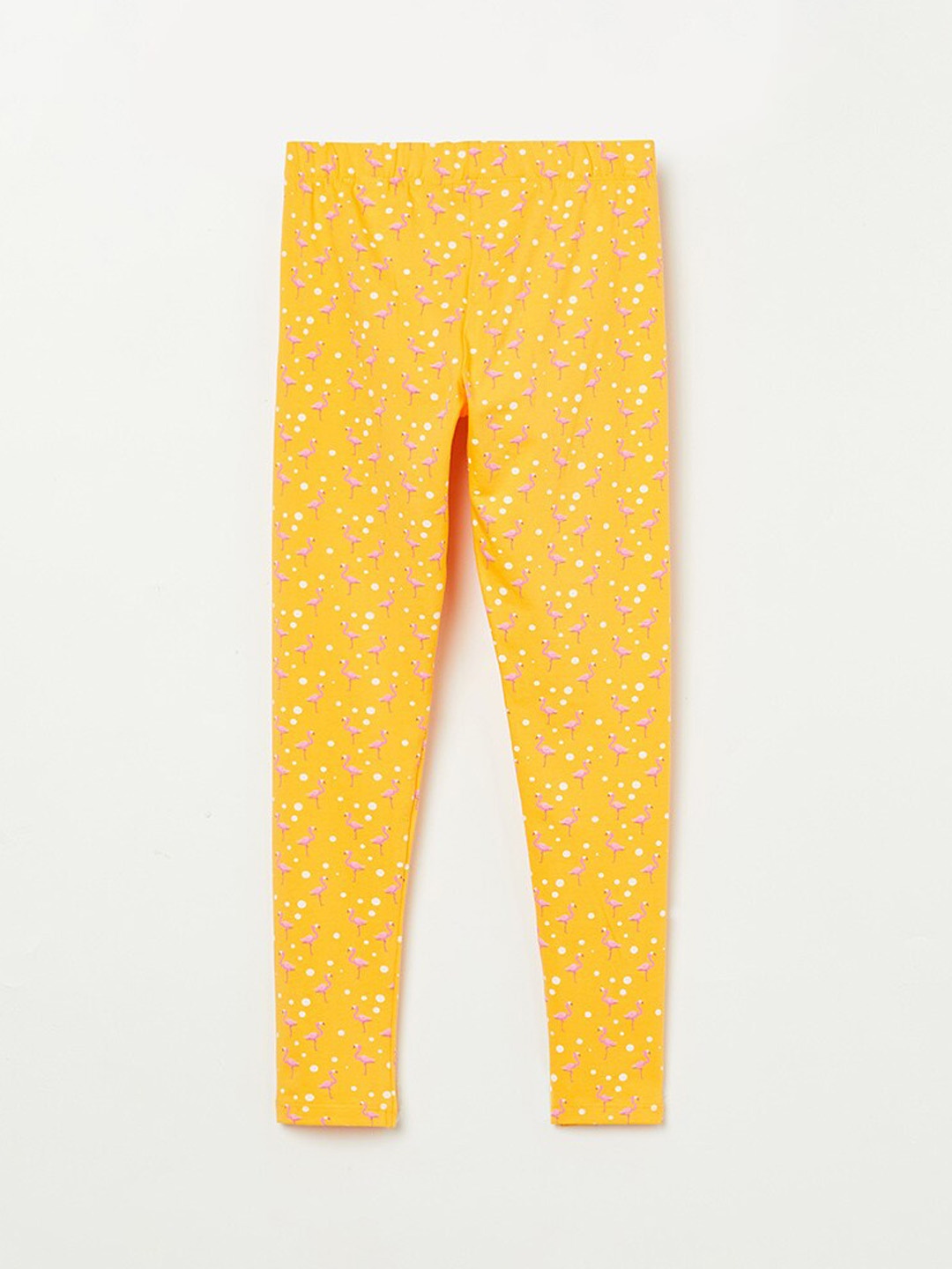 

Fame Forever by Lifestyle Girls Yellow Printed Cotton Leggings