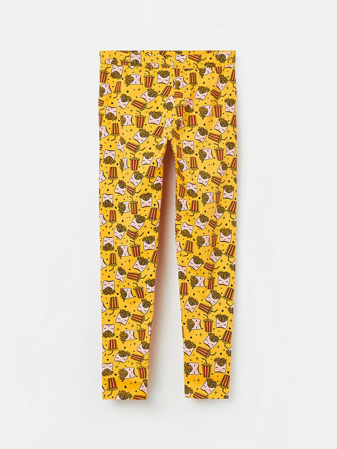 

Fame Forever by Lifestyle Girls Yellow Printed Ankle-Length Cotton Leggings