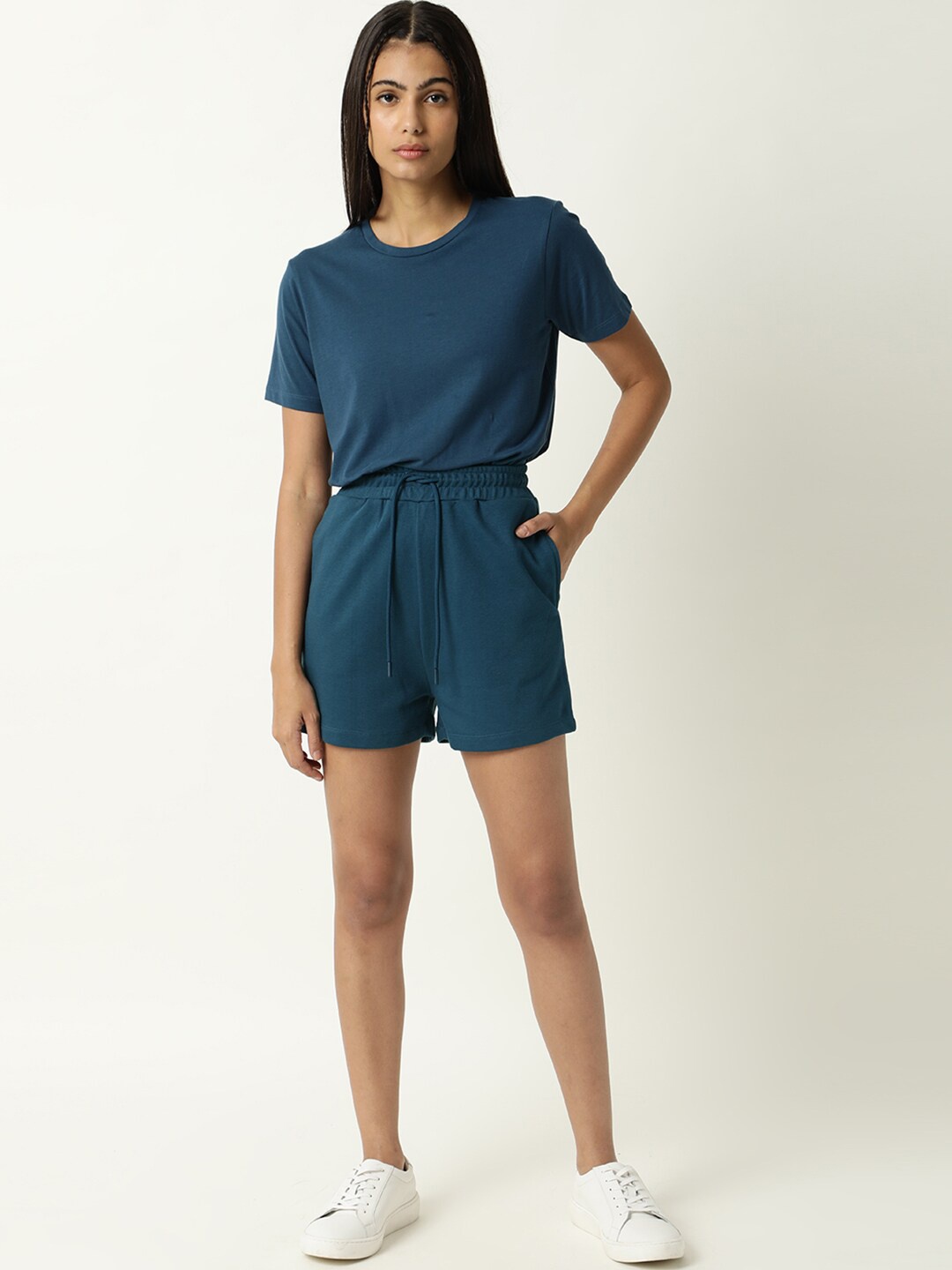 

ARTICALE Women Teal Slim Fit Shorts