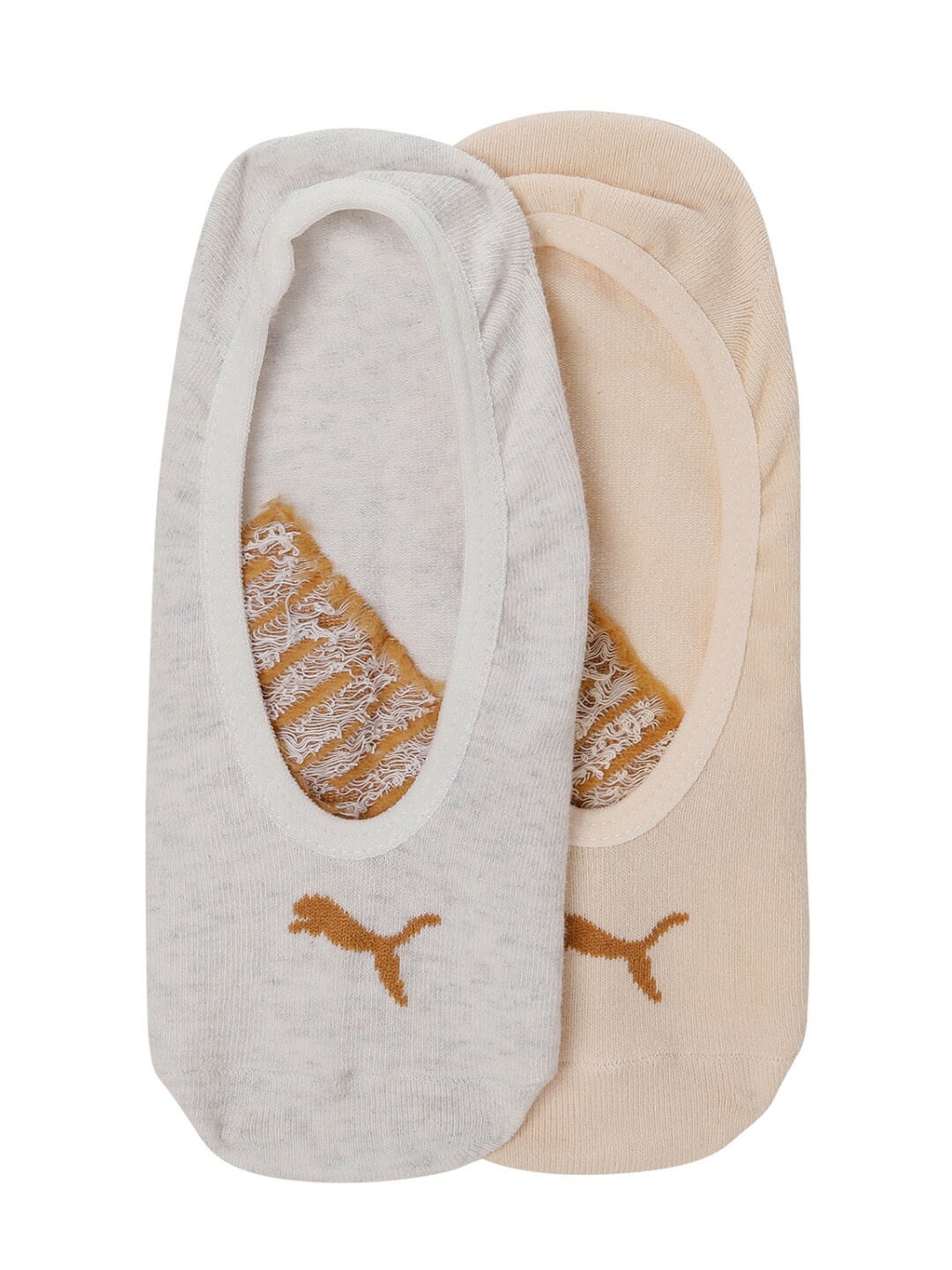 

Puma Unisex Pack of 2 Footies, White