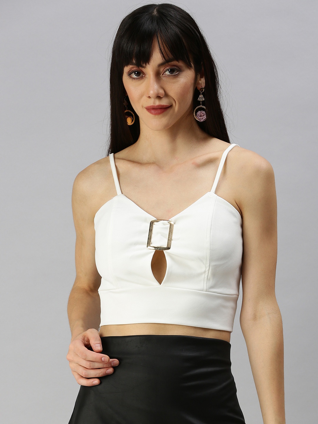 

SHOWOFF Women White Bralette Crop Top