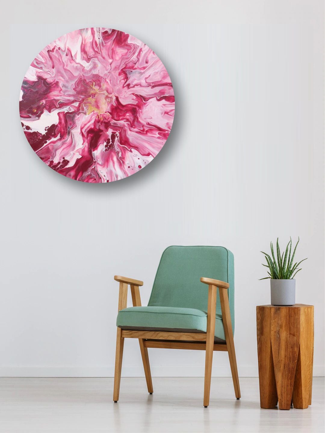 

The Art House Purple & White Abstract Painting Wall Art