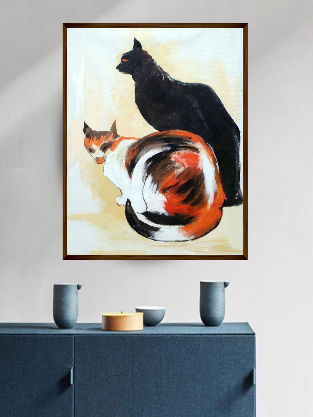 

The Art House Black & White Abstract Framed Wall Painting