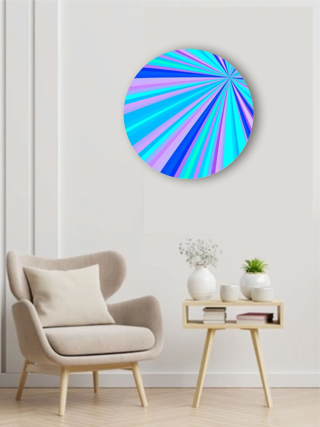 

The Art House Blue & Green Abstract Framed Wall Painting