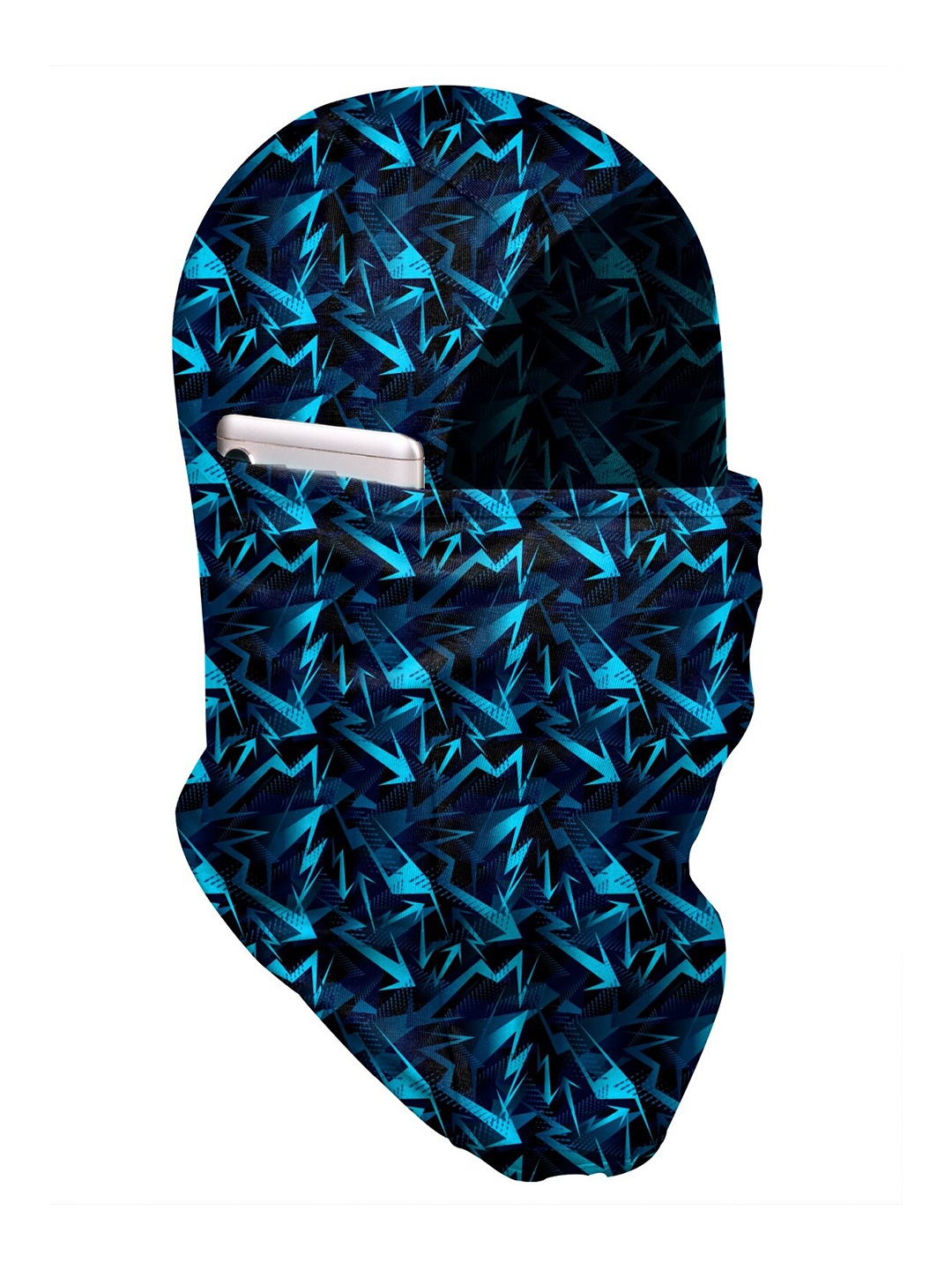 

Blacksmith Men Blue & Black Printed Balaclava