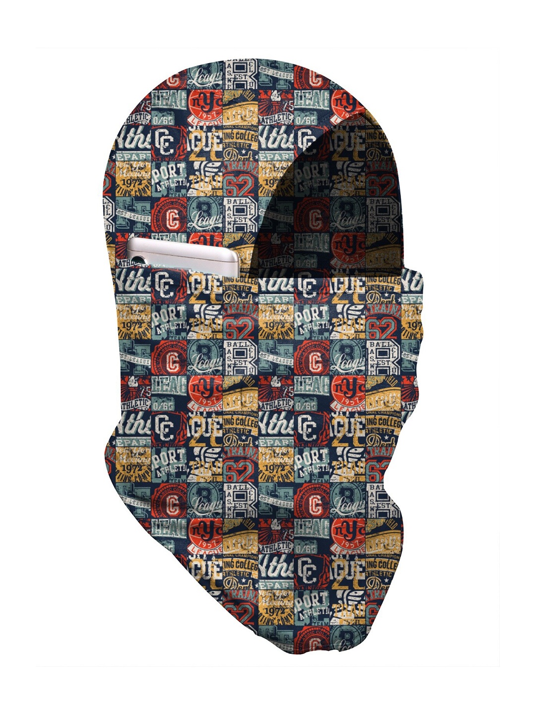 

Blacksmith Men Multicoloured Printed Balaclava, Multi