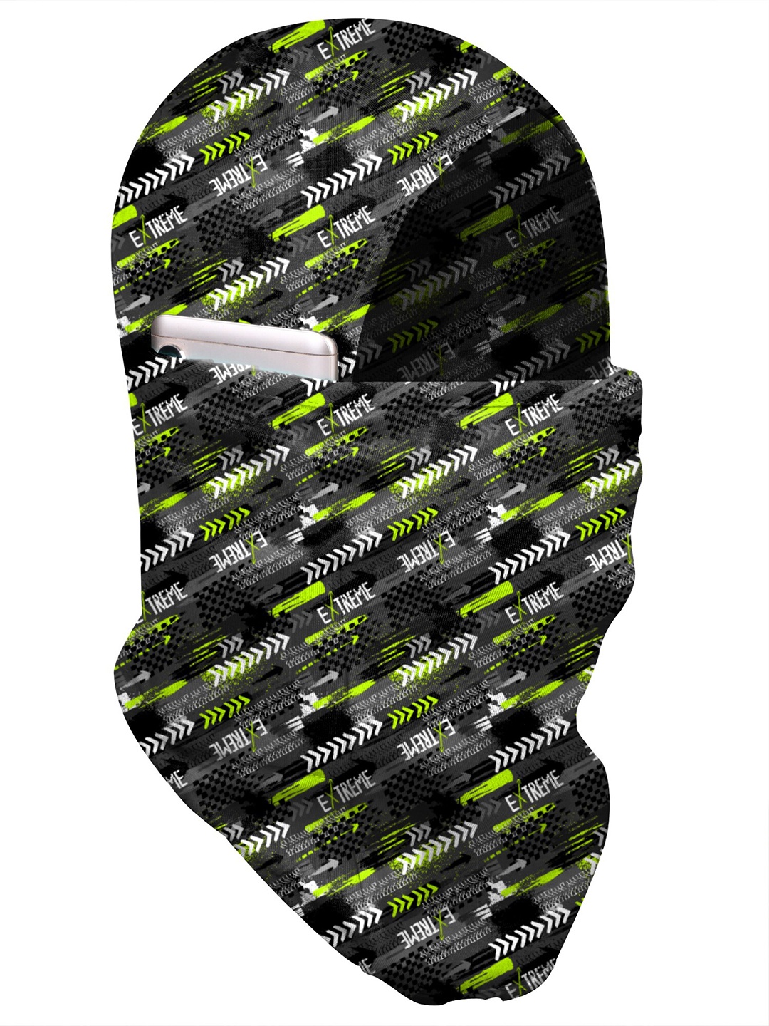 

Blacksmith Men Black & White Printed Cotton Balaclava